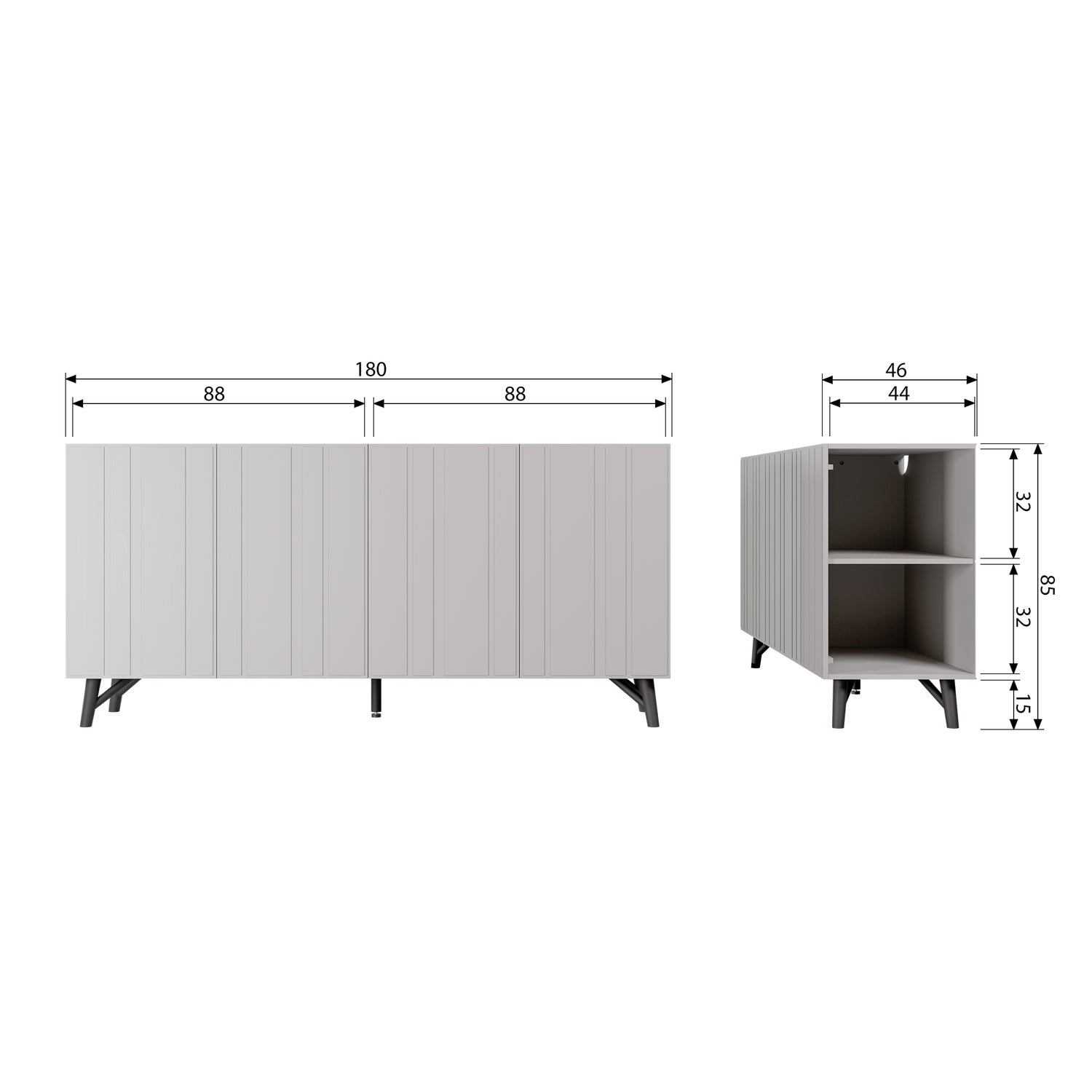 Miller Sideboard Kiefernholz
