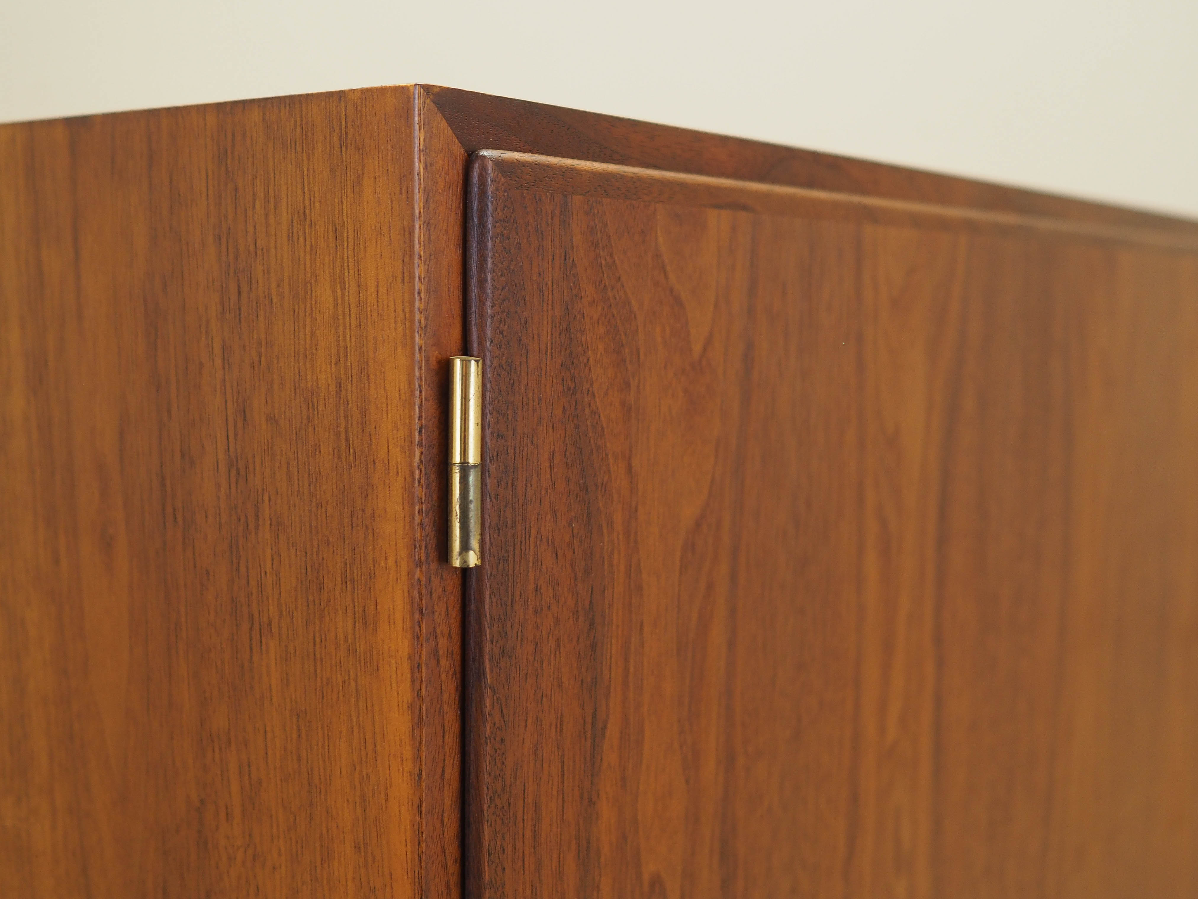 Walnuss-Schrank Braun 1970er Jahre