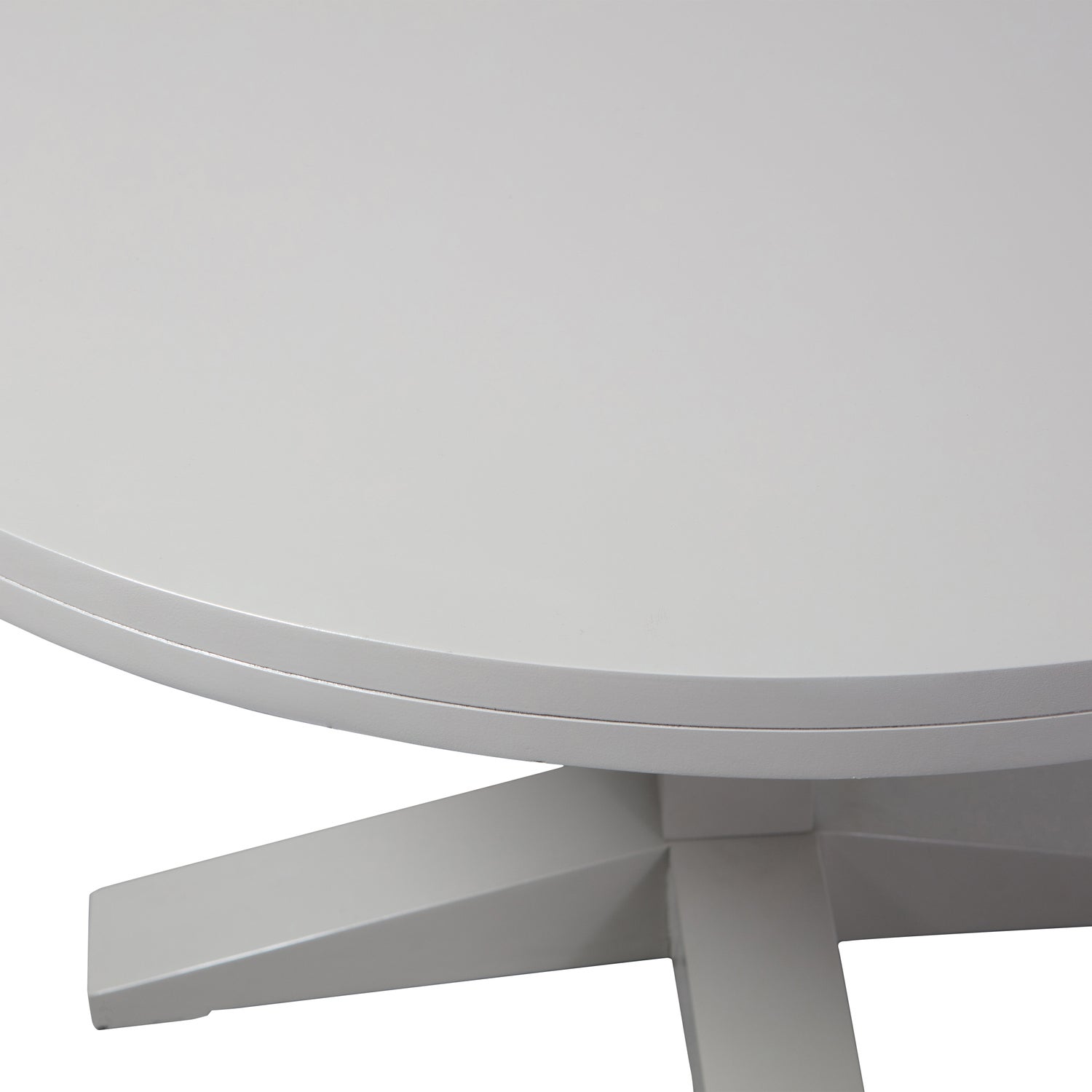 Deck Runder Esstisch Mangoholz Grau Ø120cm