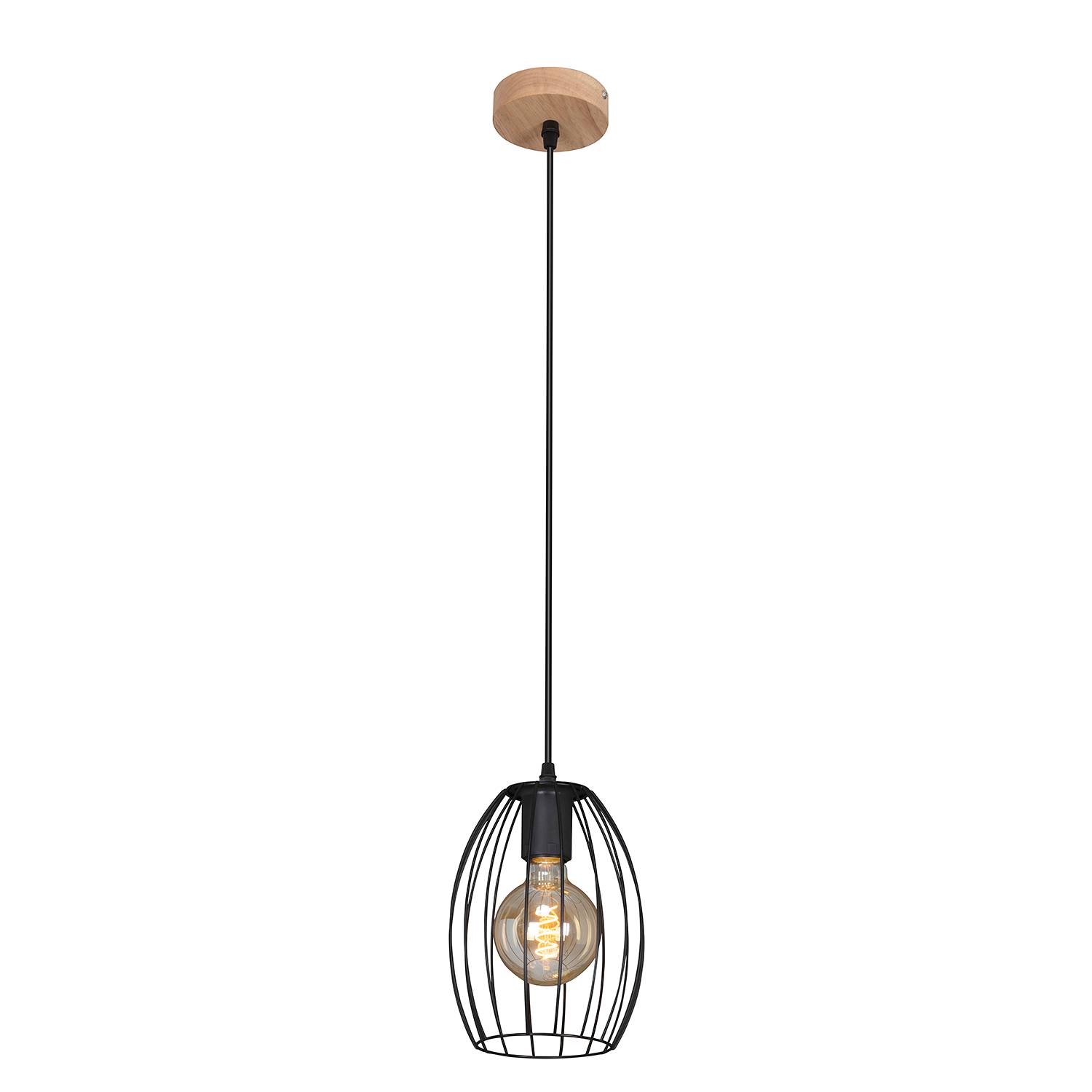 1-Flame Pendant Lamp Waktu I Iron