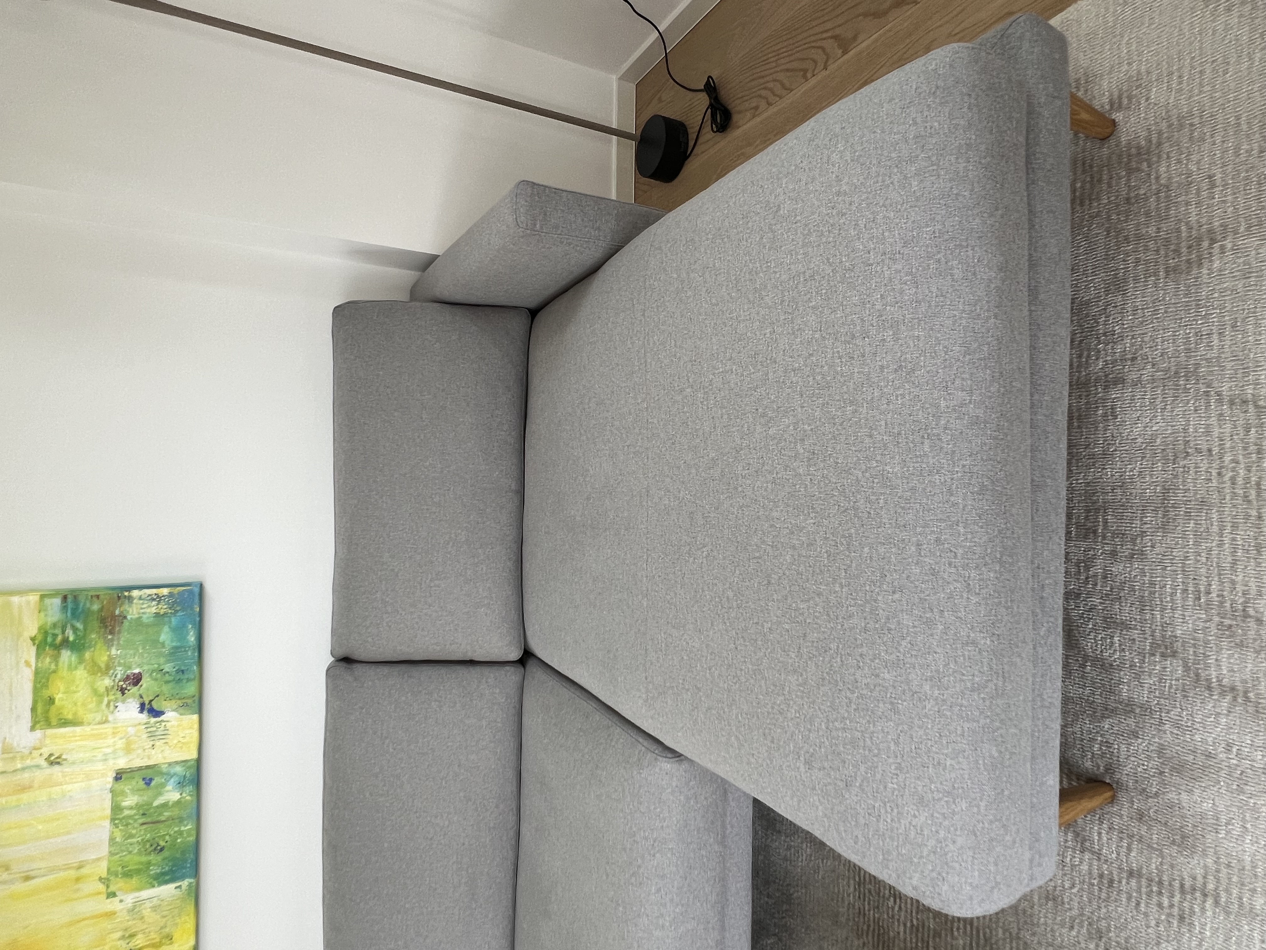 Veneda Sofa 3,5-Sitzer Récamiere Rechts Grau