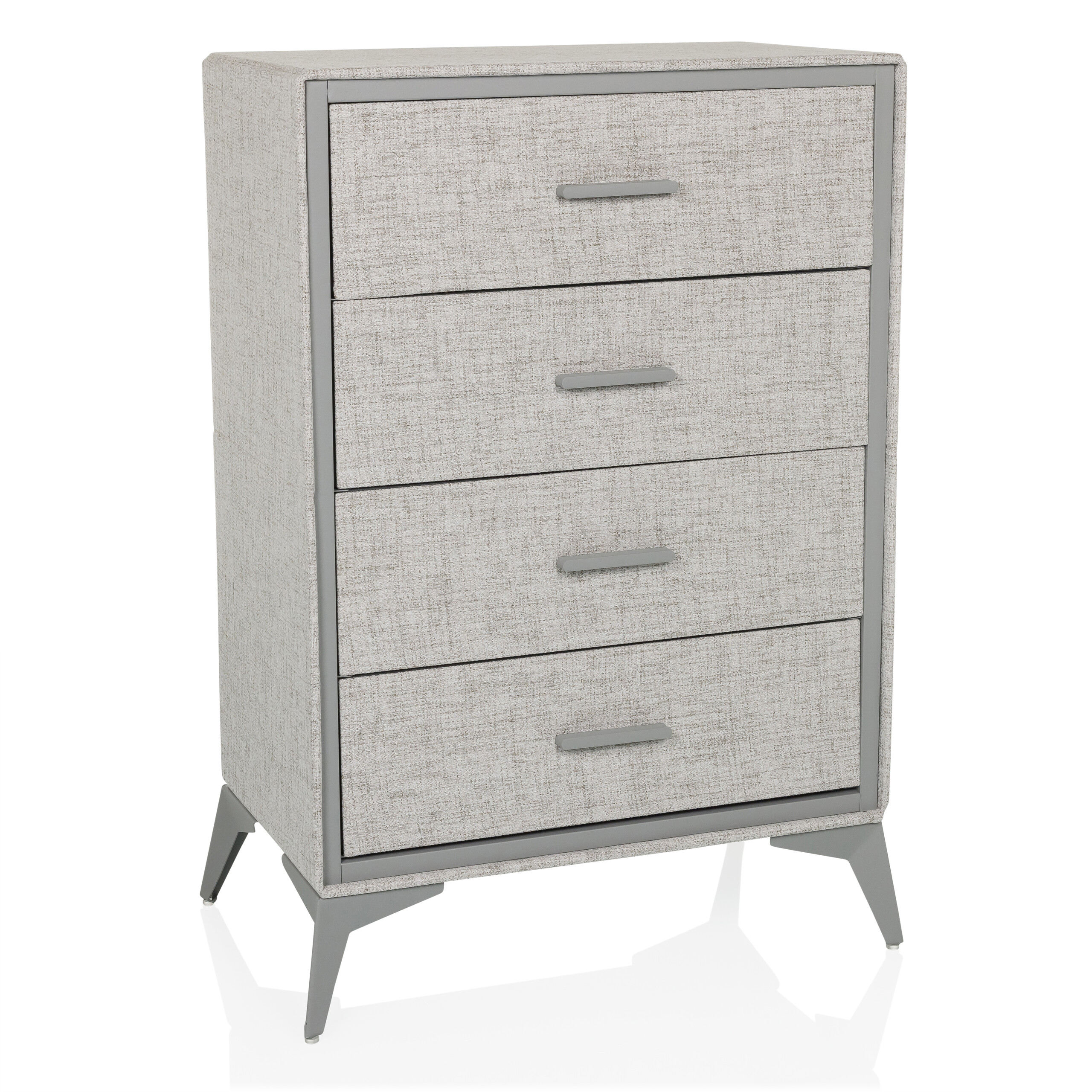 Chest of drawers SKUFFY 64x35x90cm 4 drawers grey hjh LIVING