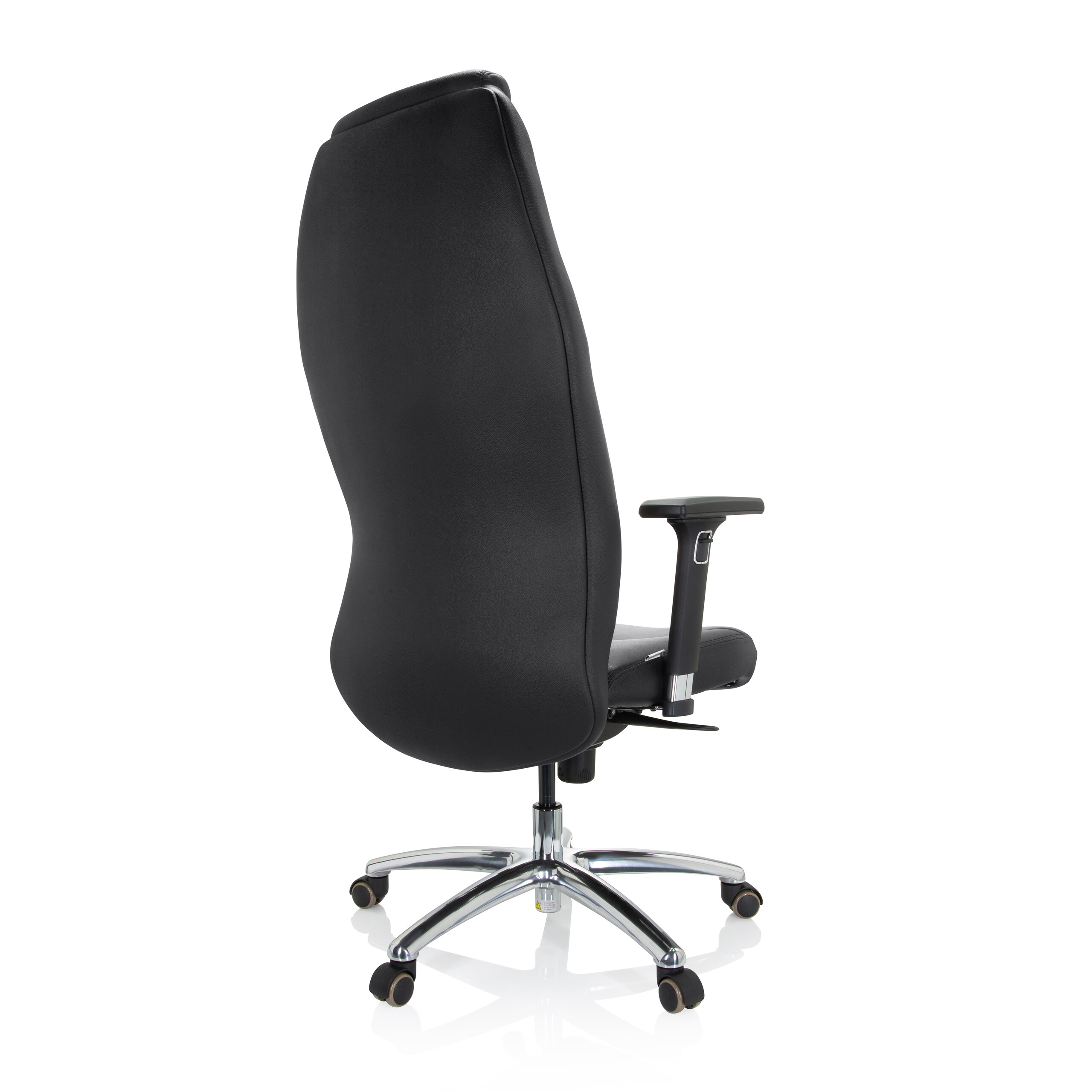 FERRARA Bürostuhl Leder Schwarz