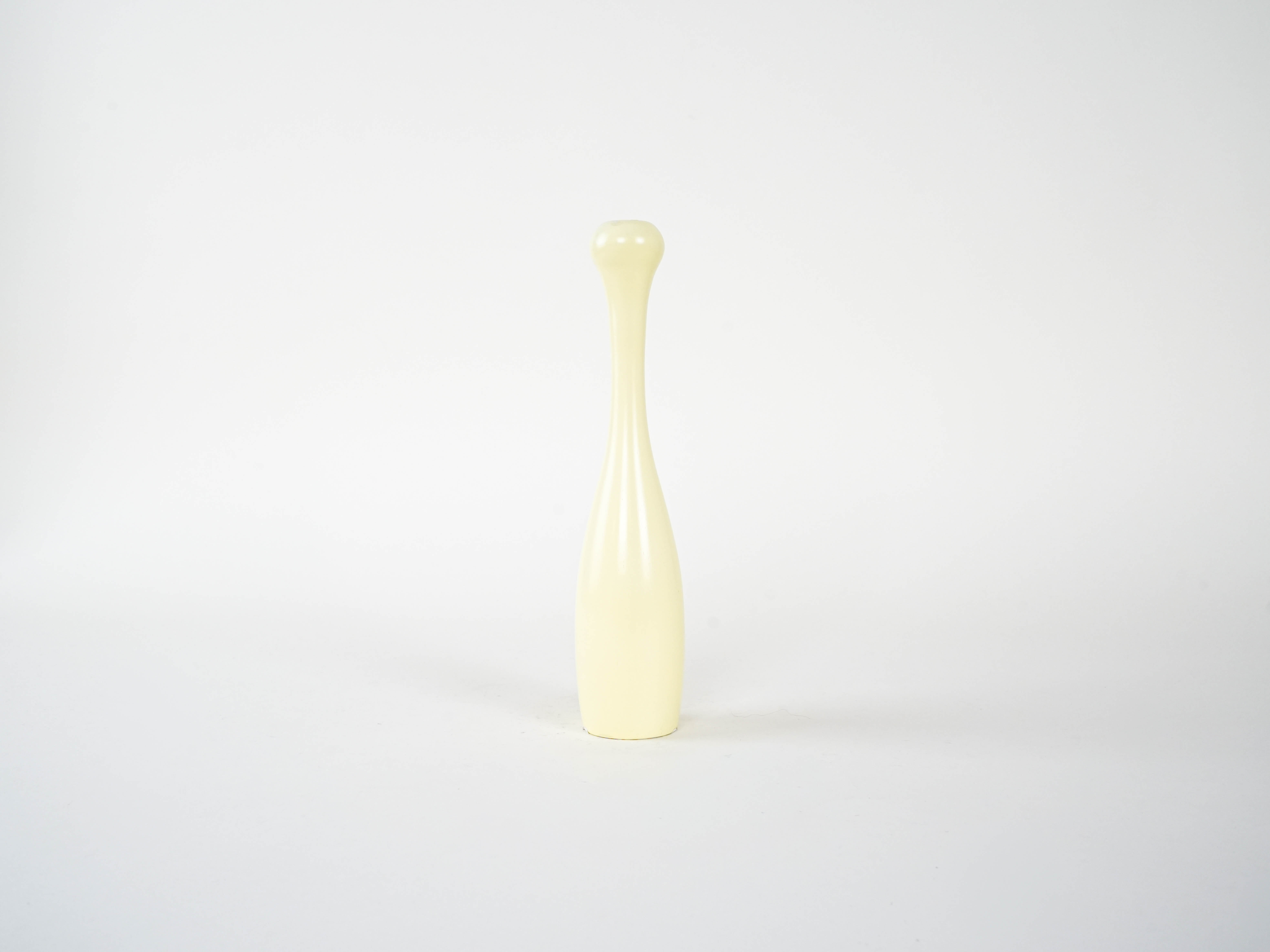 Candlestick 1970s Pastel White
