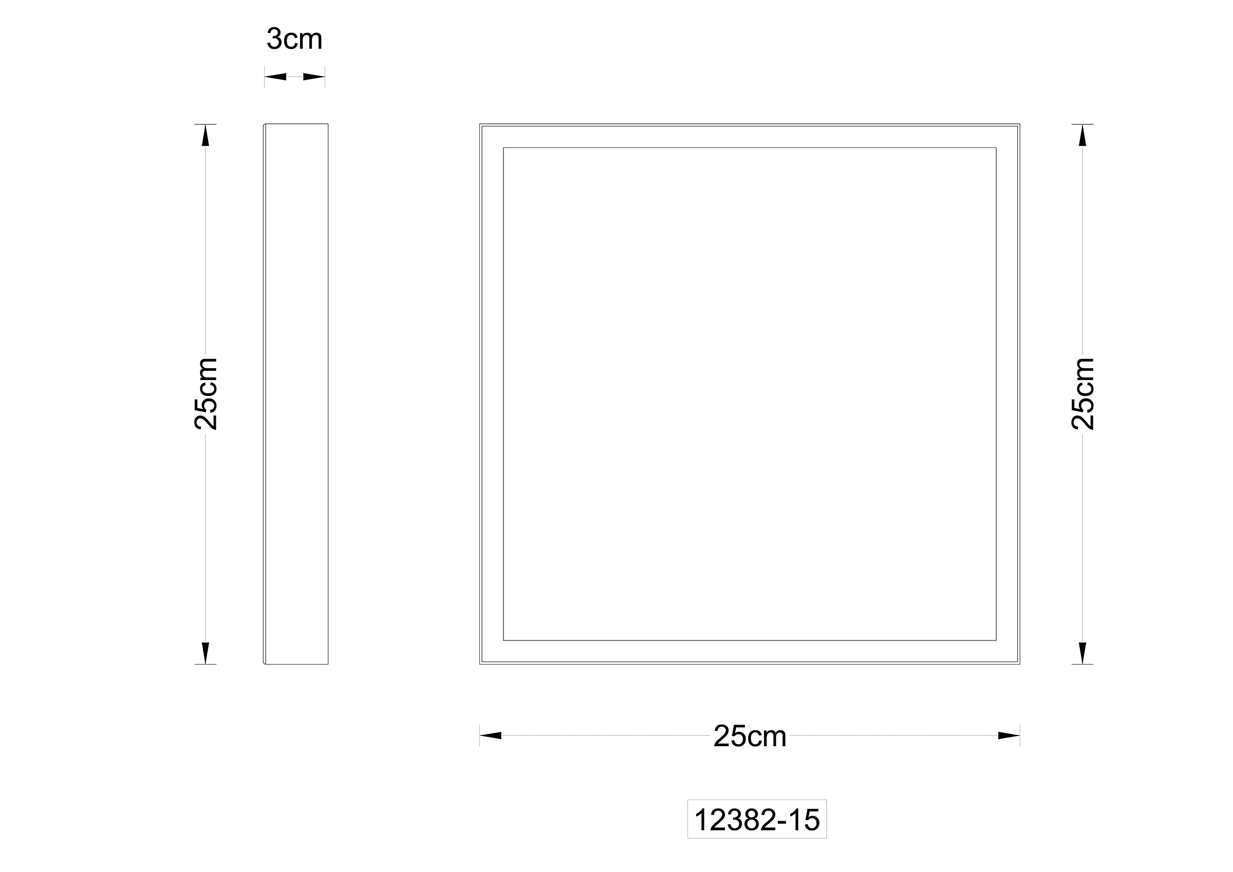 Tibey LED ceiling light iron brown