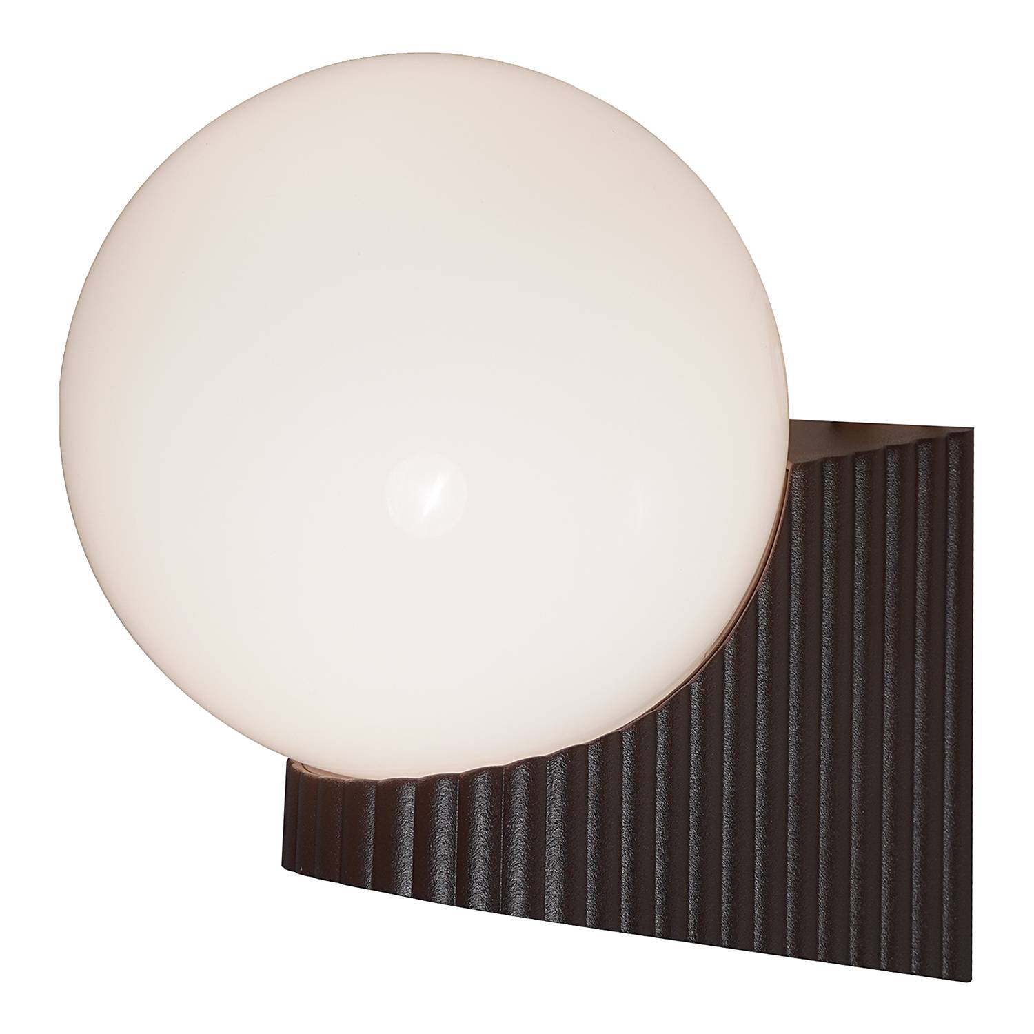Hayley Wandleuchte Aluminium Braun 1-flammig