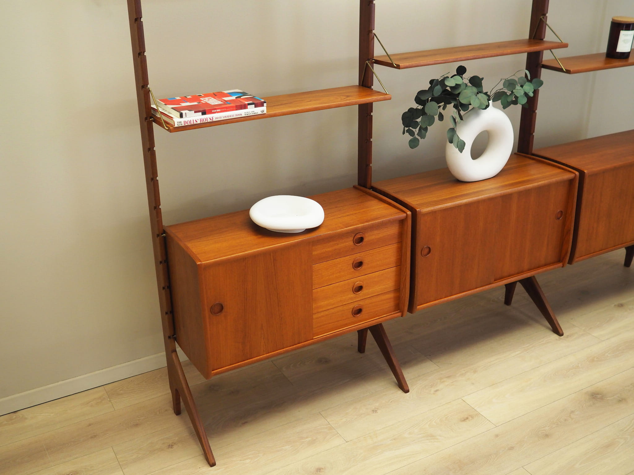 Wall shelf Teak wood 1960s