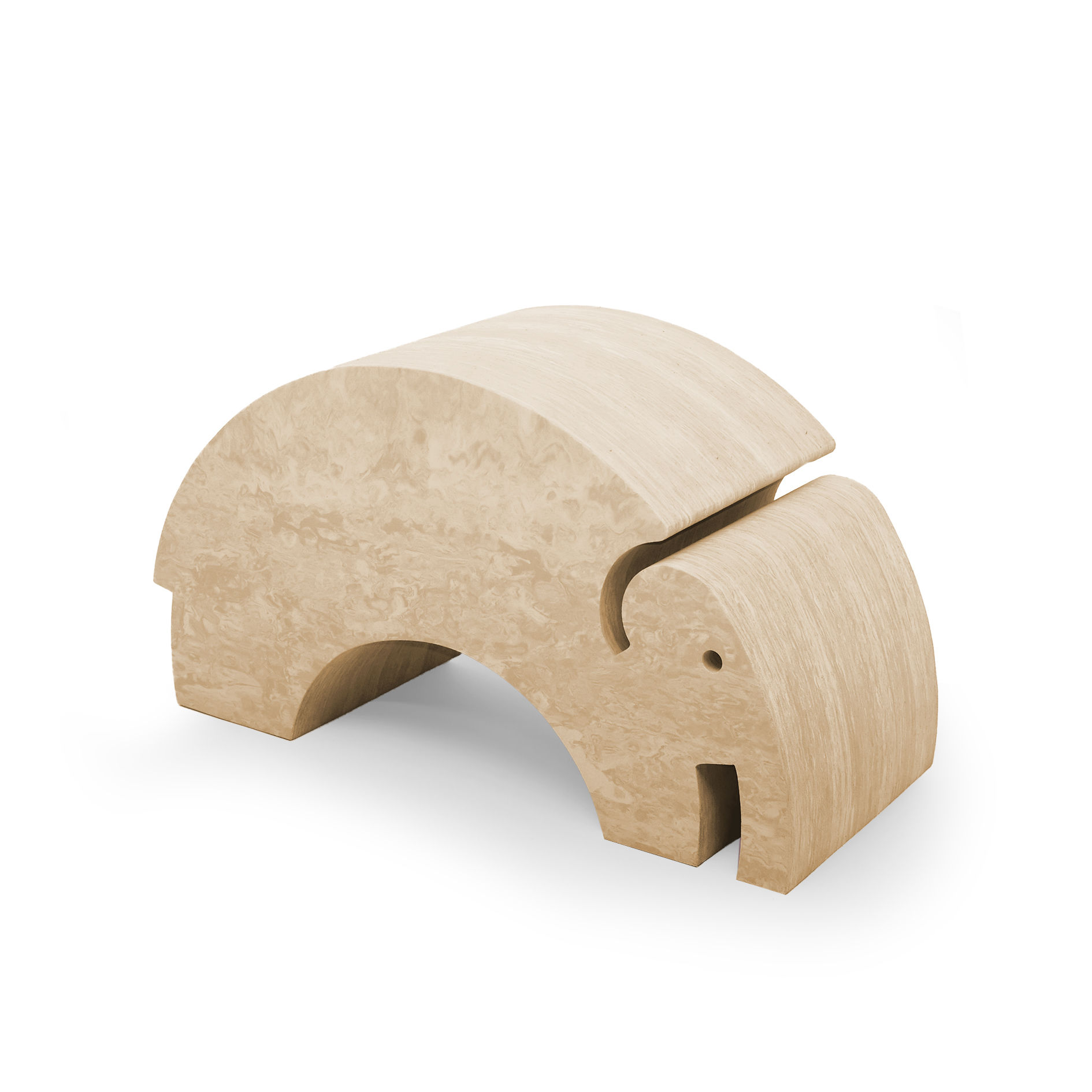 Elefant Großer Hocker Sand