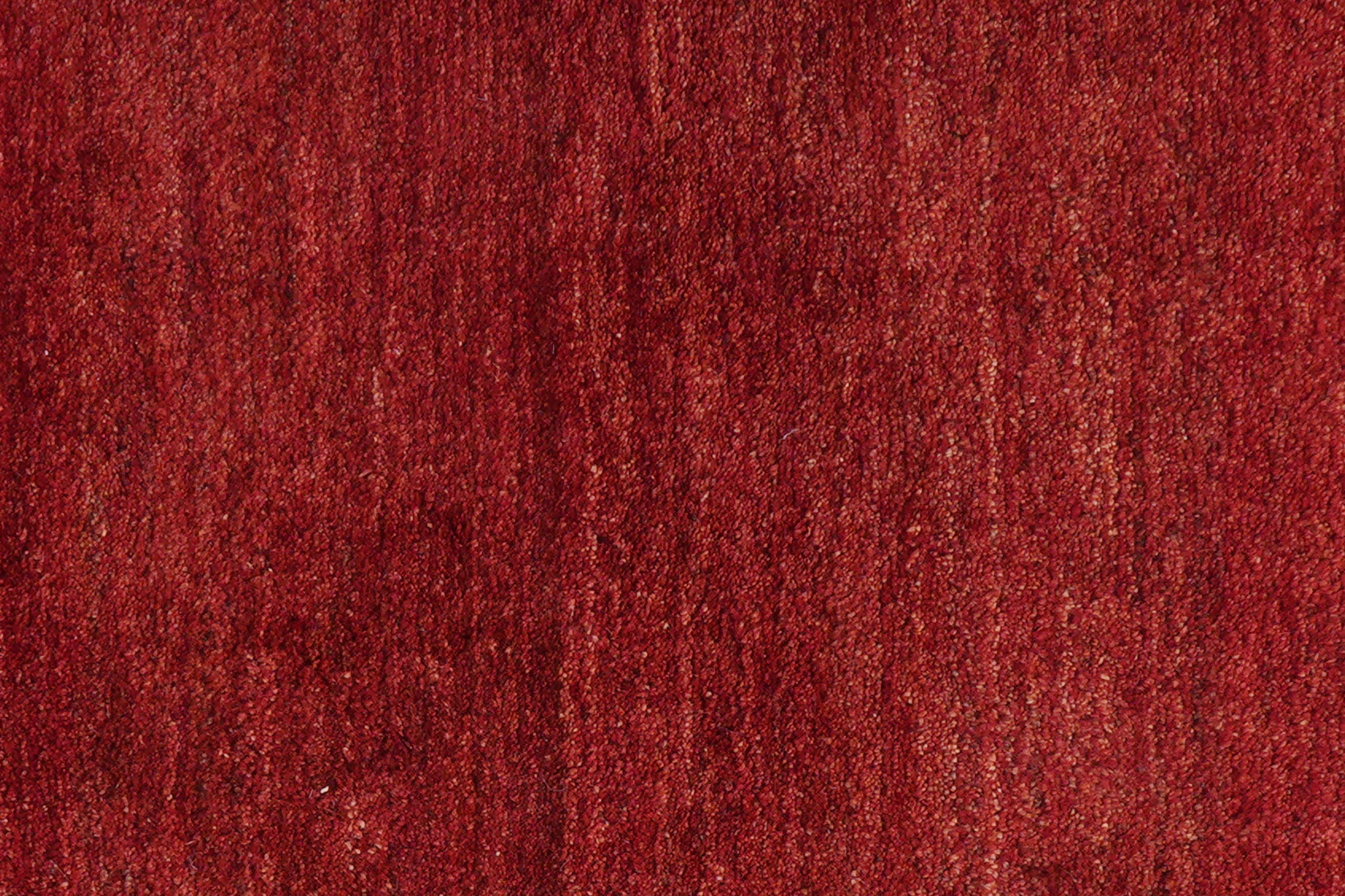 Gabbeh Teppich Wolle Rot