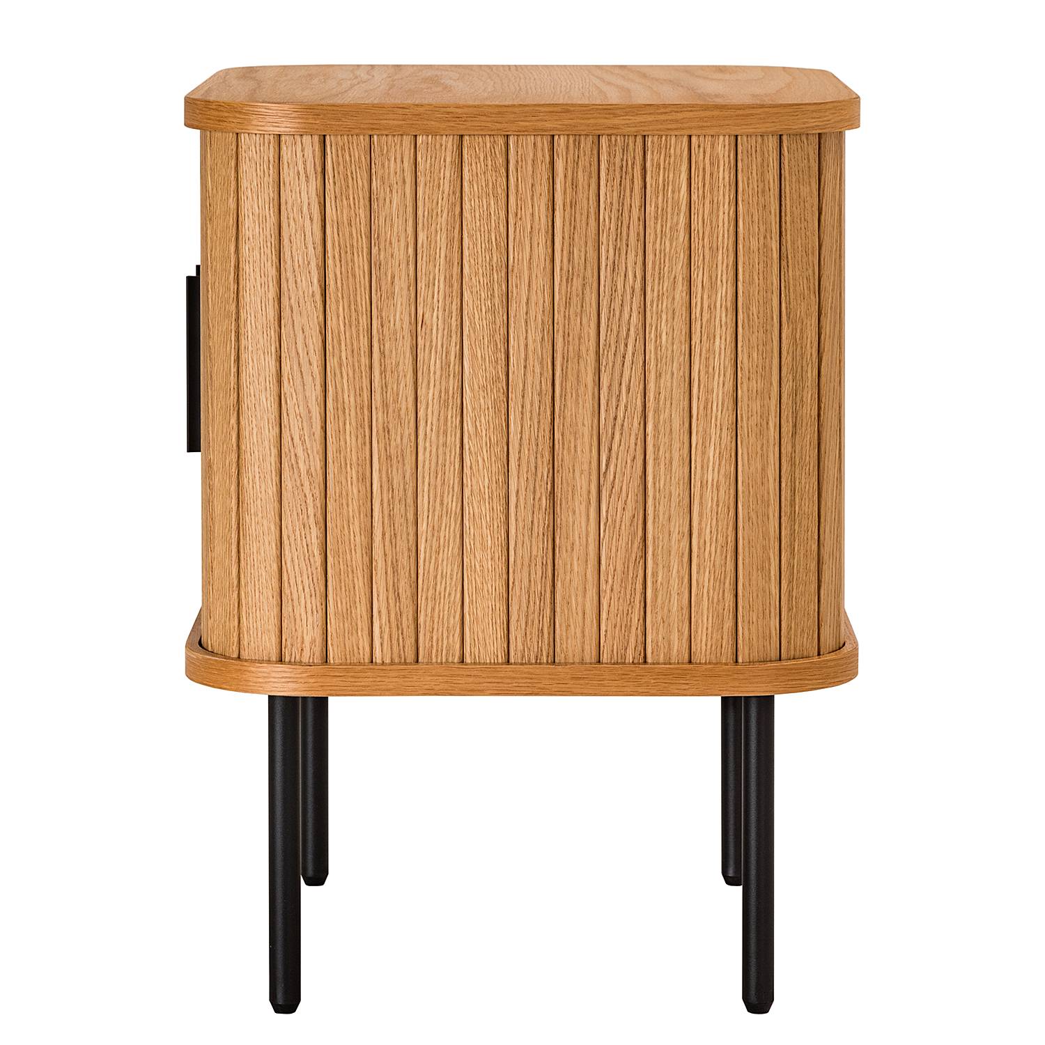 Nightstand BARAWOH real wood veneer oak
