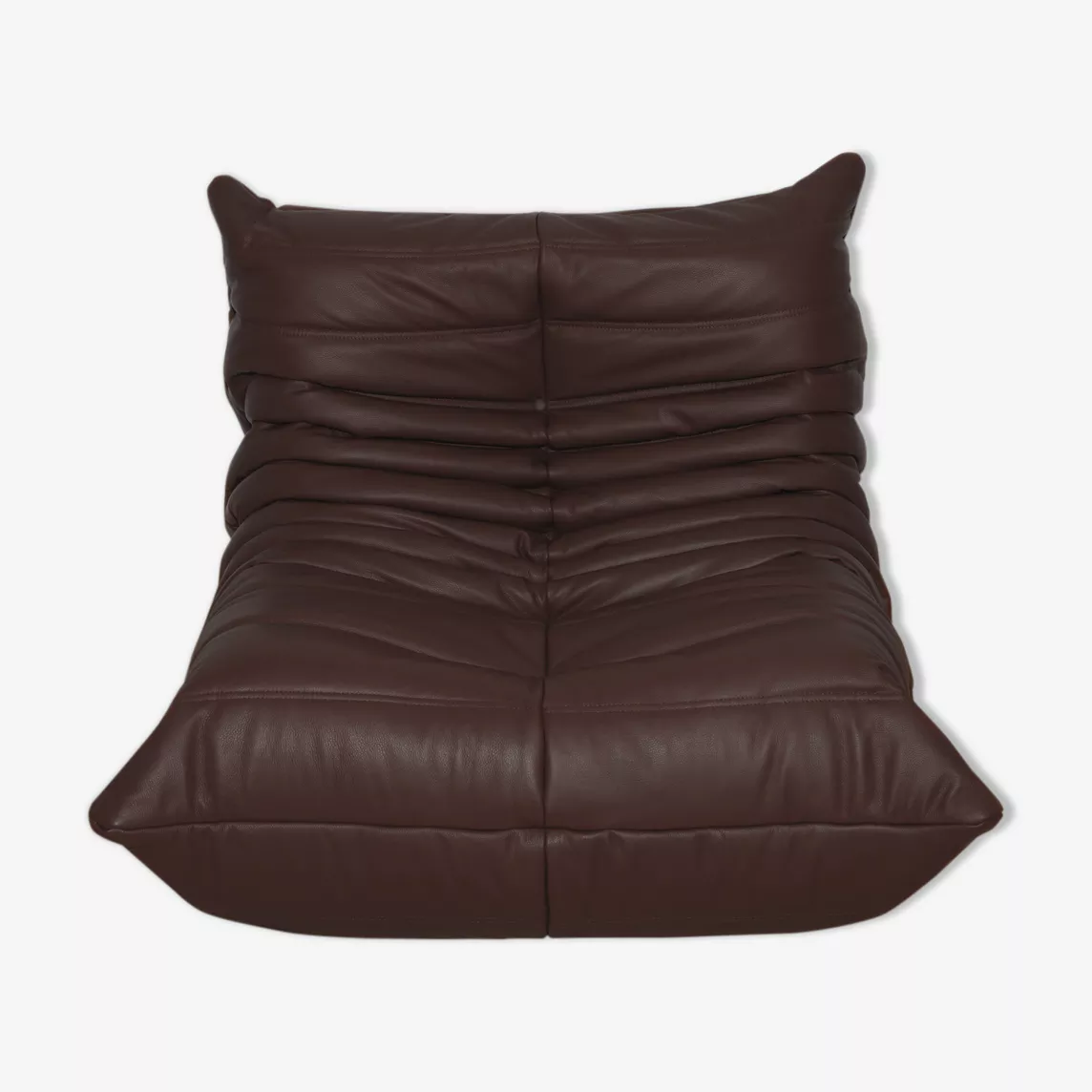 Togo Armchair Madras Leather Brown