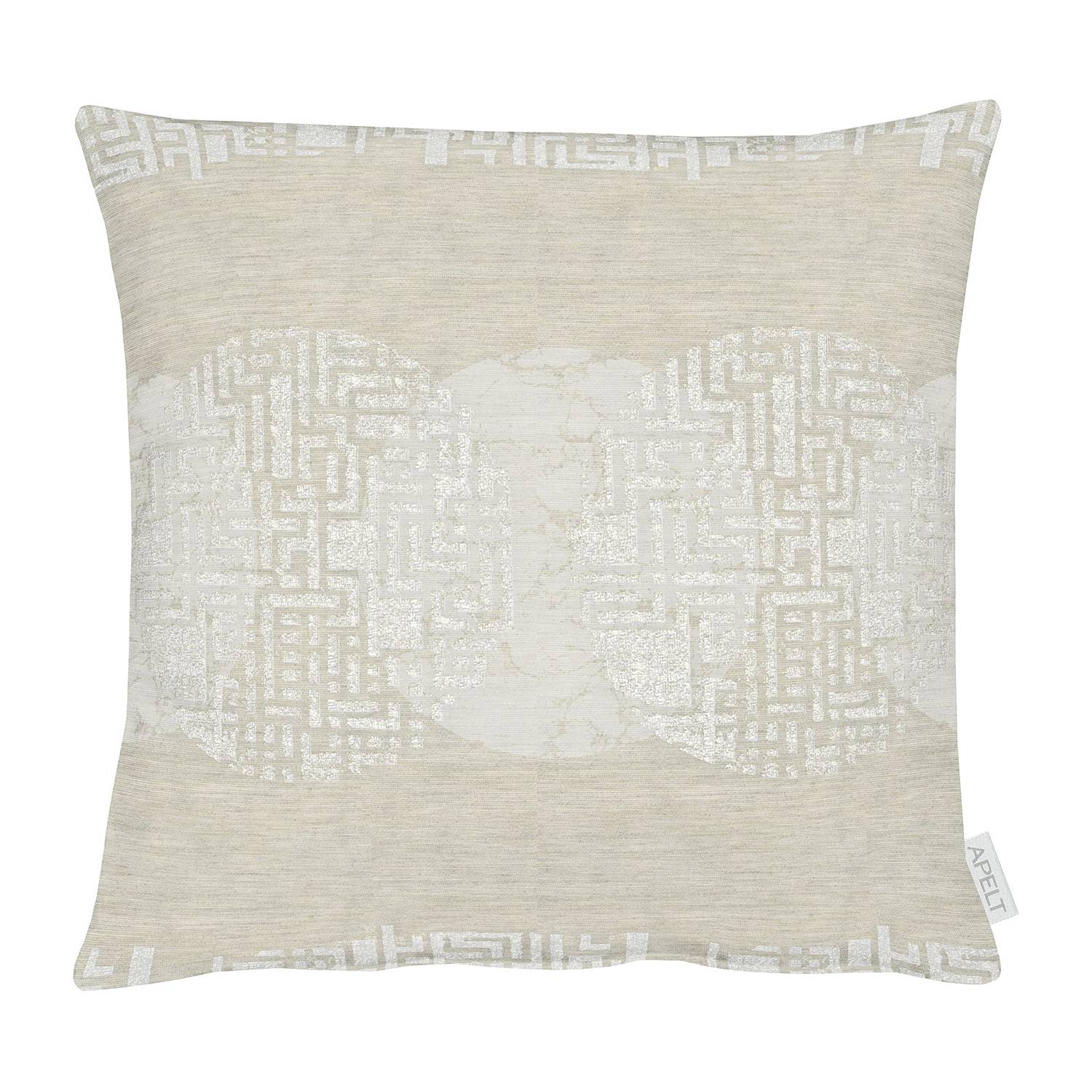 Decorative cushion Polyester Viscose Beige 45 x 45 cm