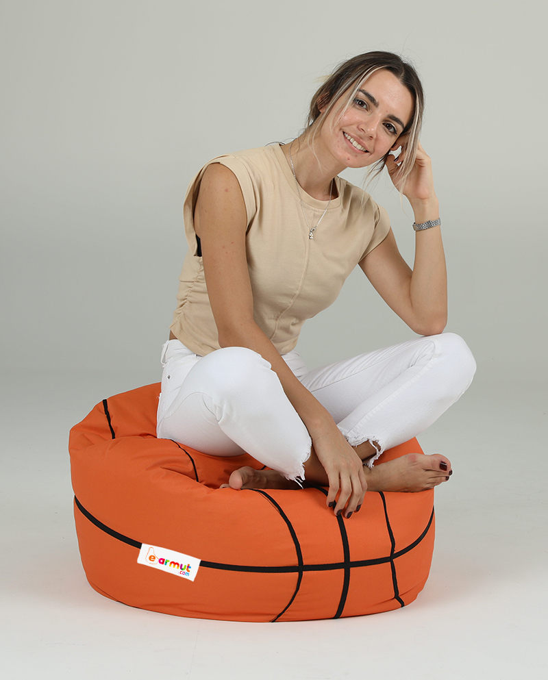 Basketball Kids Garten Sitzsack Orange