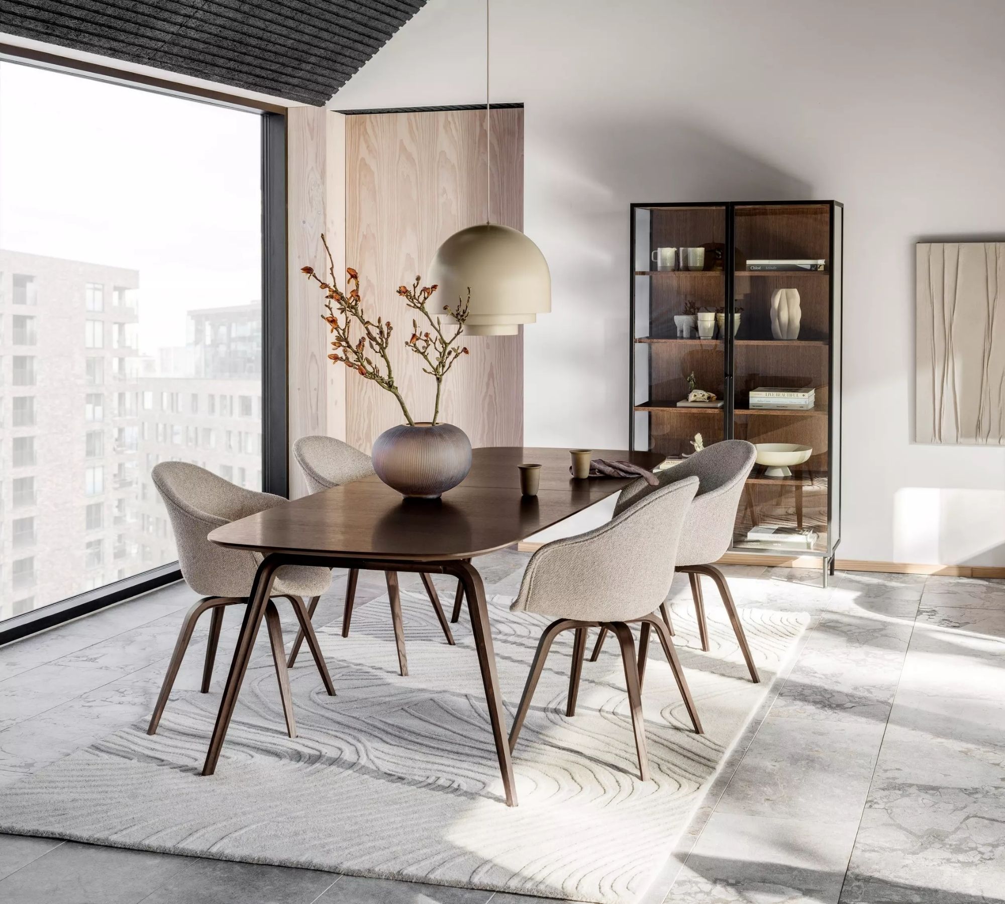 Hauge Esstisch mit Zusatztischplatte Braun