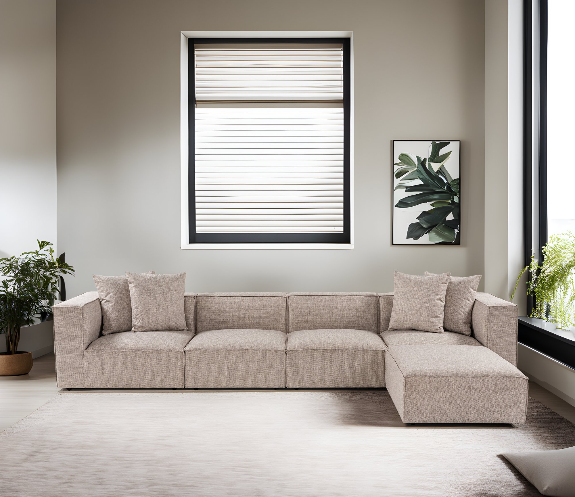 Sora Corner Sofa Beige