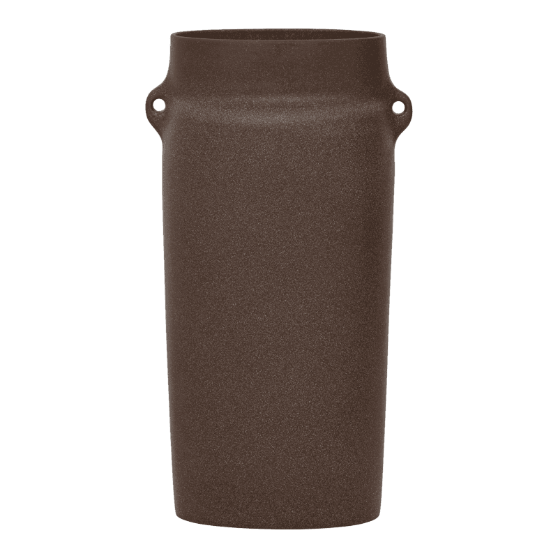 Oreille Vase Keramik Braun