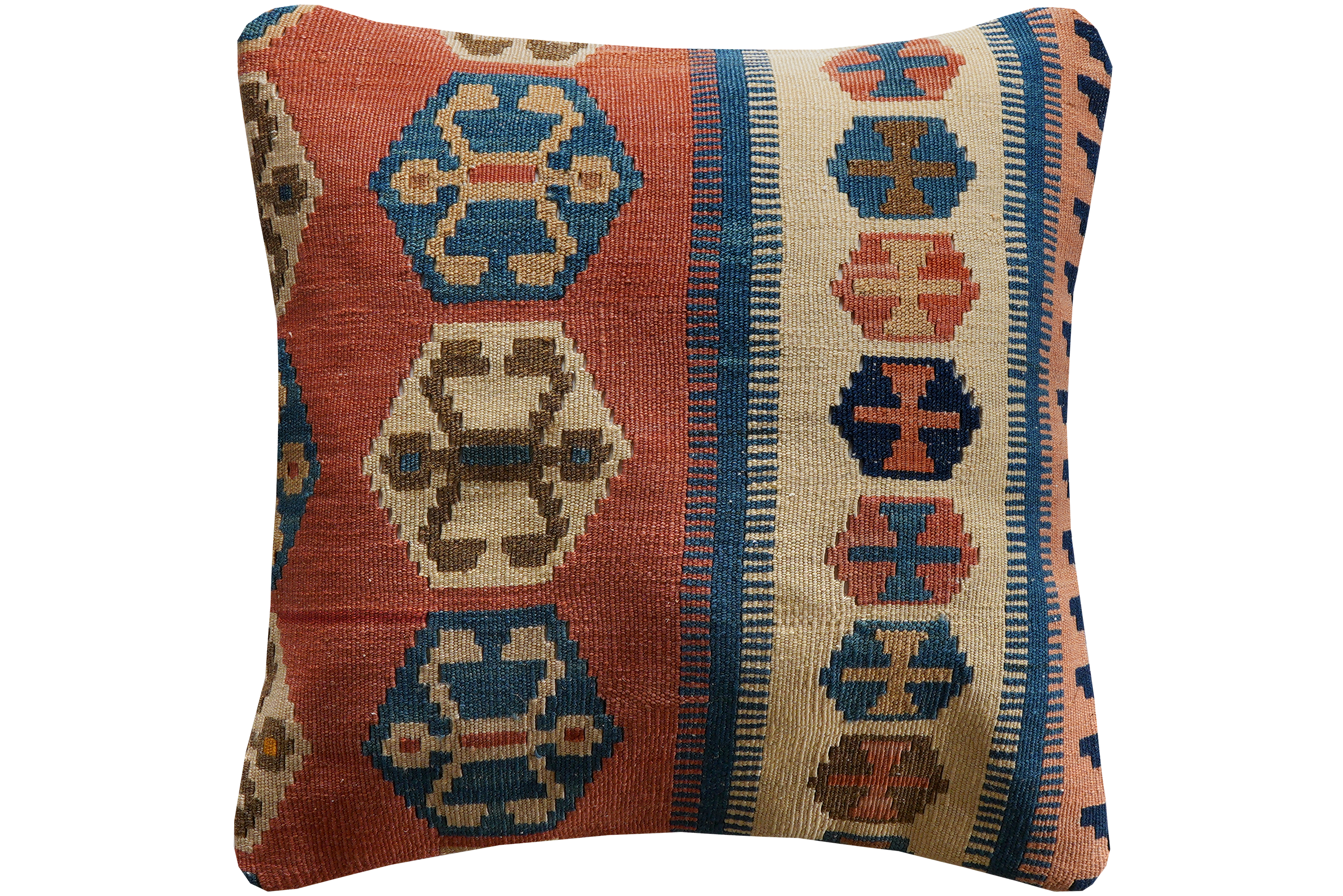 Cuscino Kilim Lana Cotone Multicolore