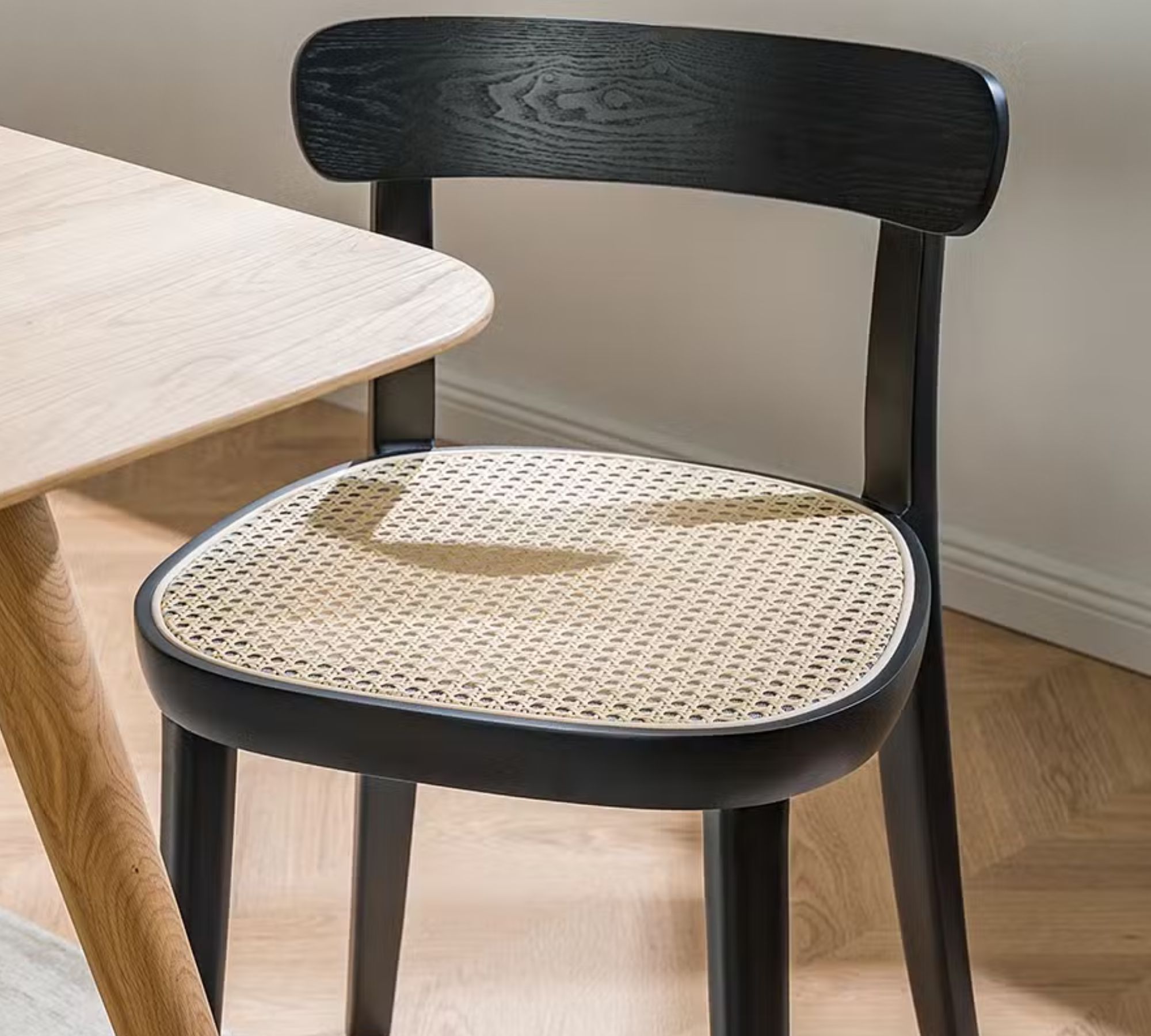 2x Esszimmerstuhl Polywood Rattan Buche Massiv
