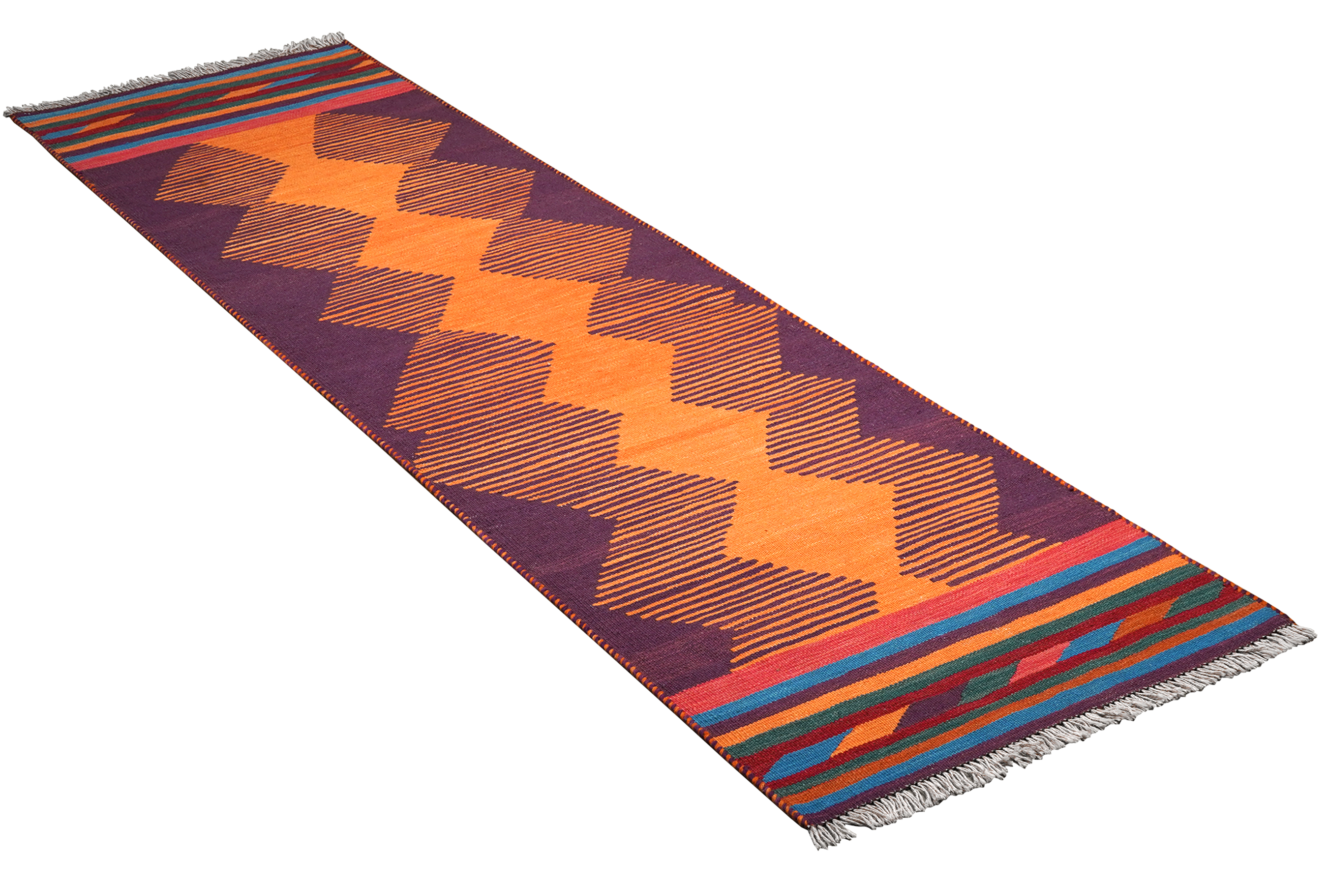 Kilim Gashgai Teppich Orange