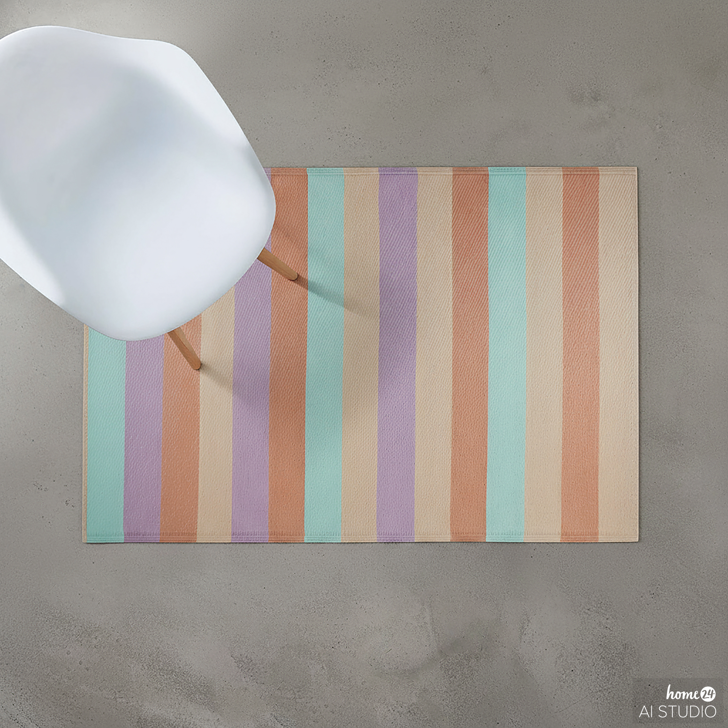 Rug COLOUR CLASH Stripes Polypropylene