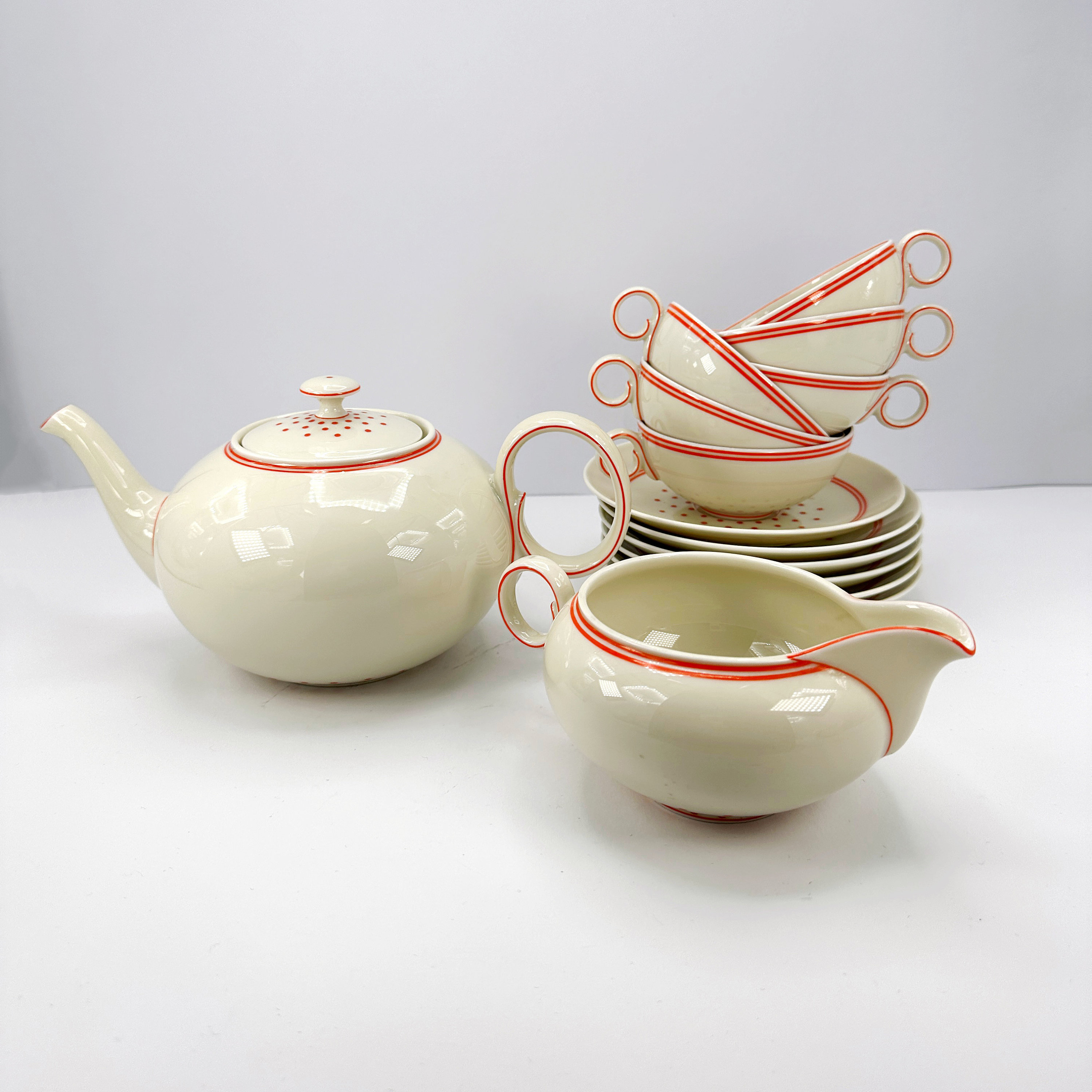 Art Deco Kaffee Set Porzellan 1930er Jahre