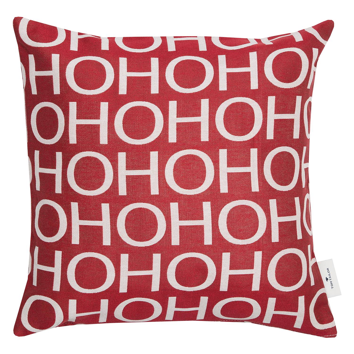 Kissenbezug Ho Ho Ho Mischgewebe Rot