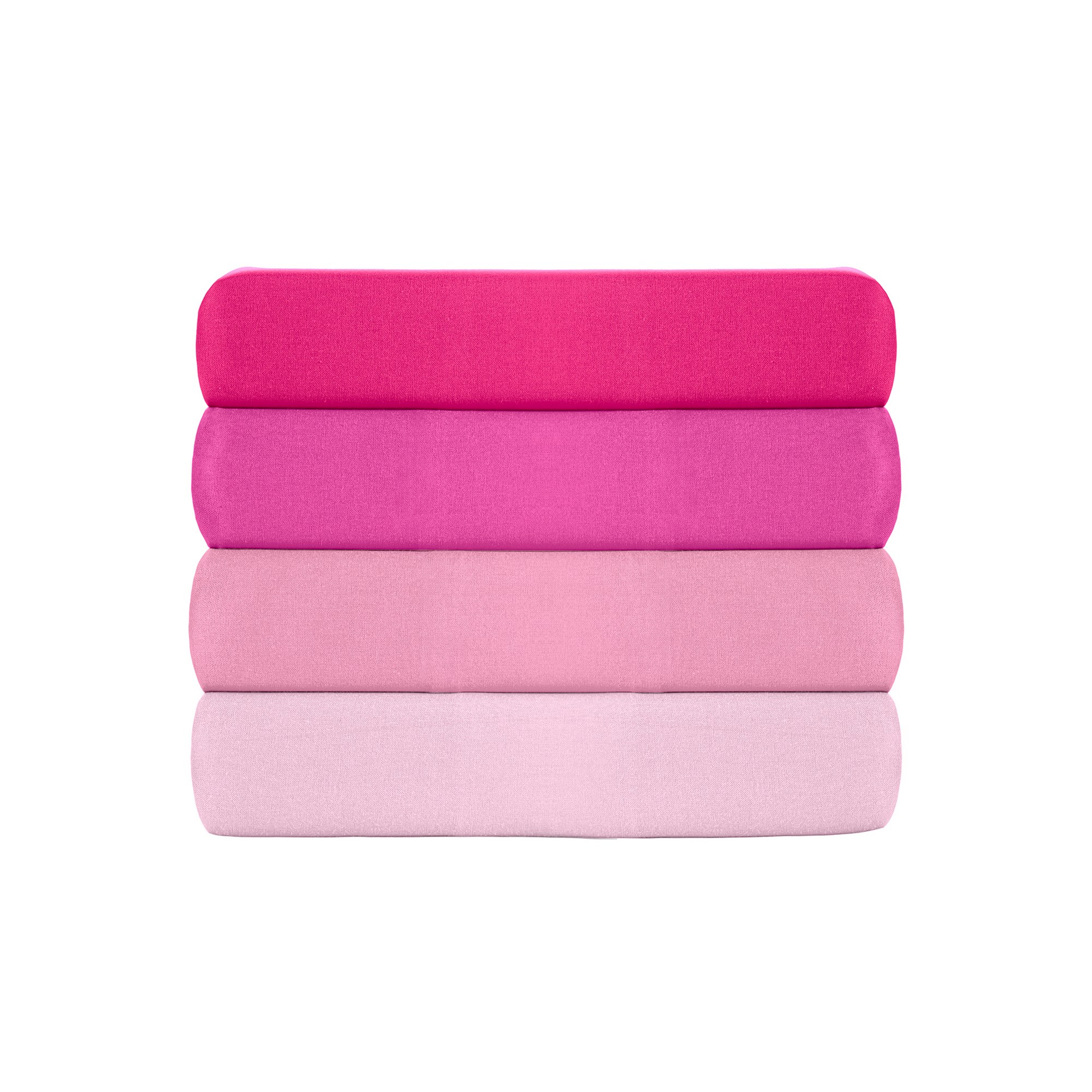 2x Federa Ranforce Cotone Rosa