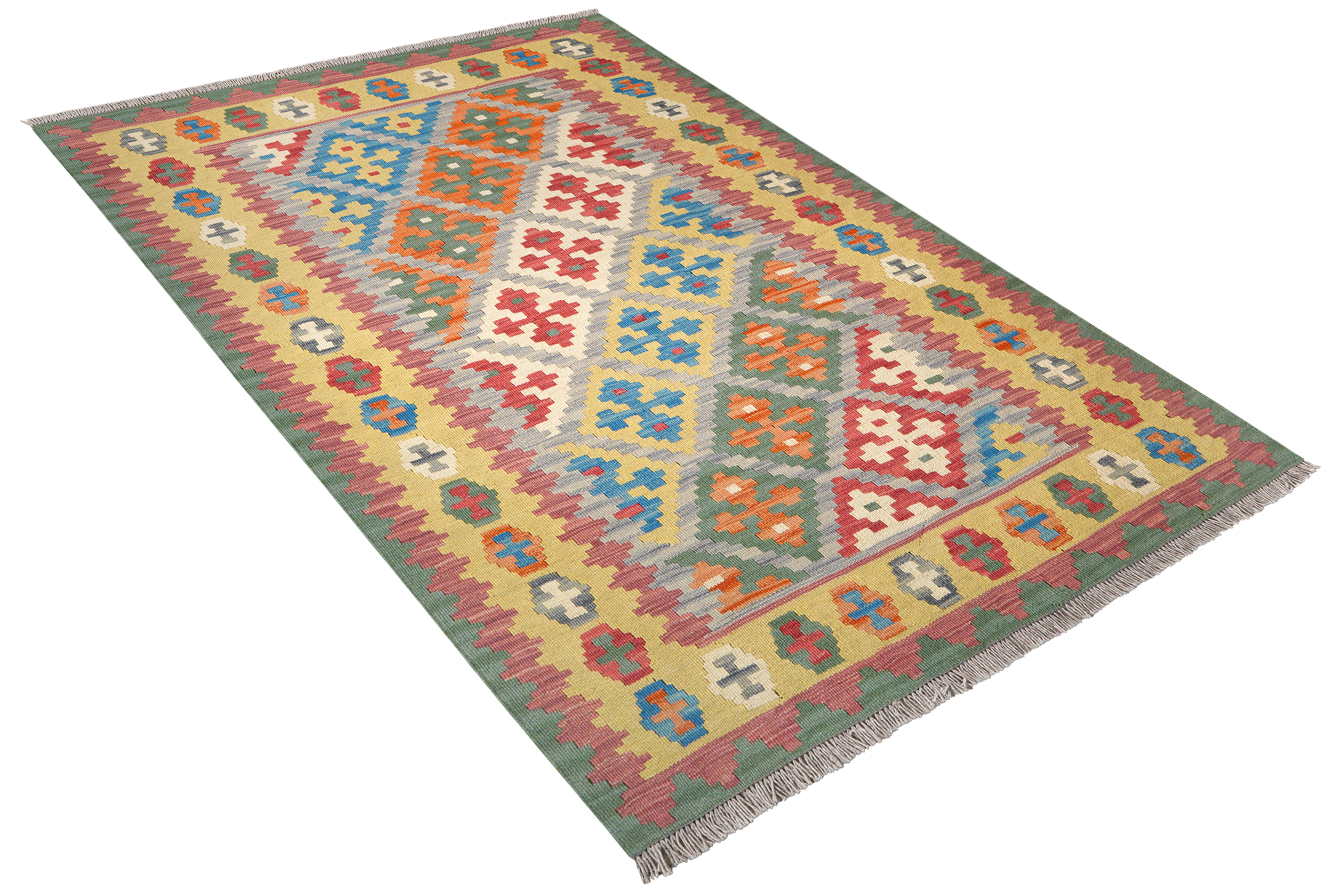 Kelim Gashgai Wool Multicolored