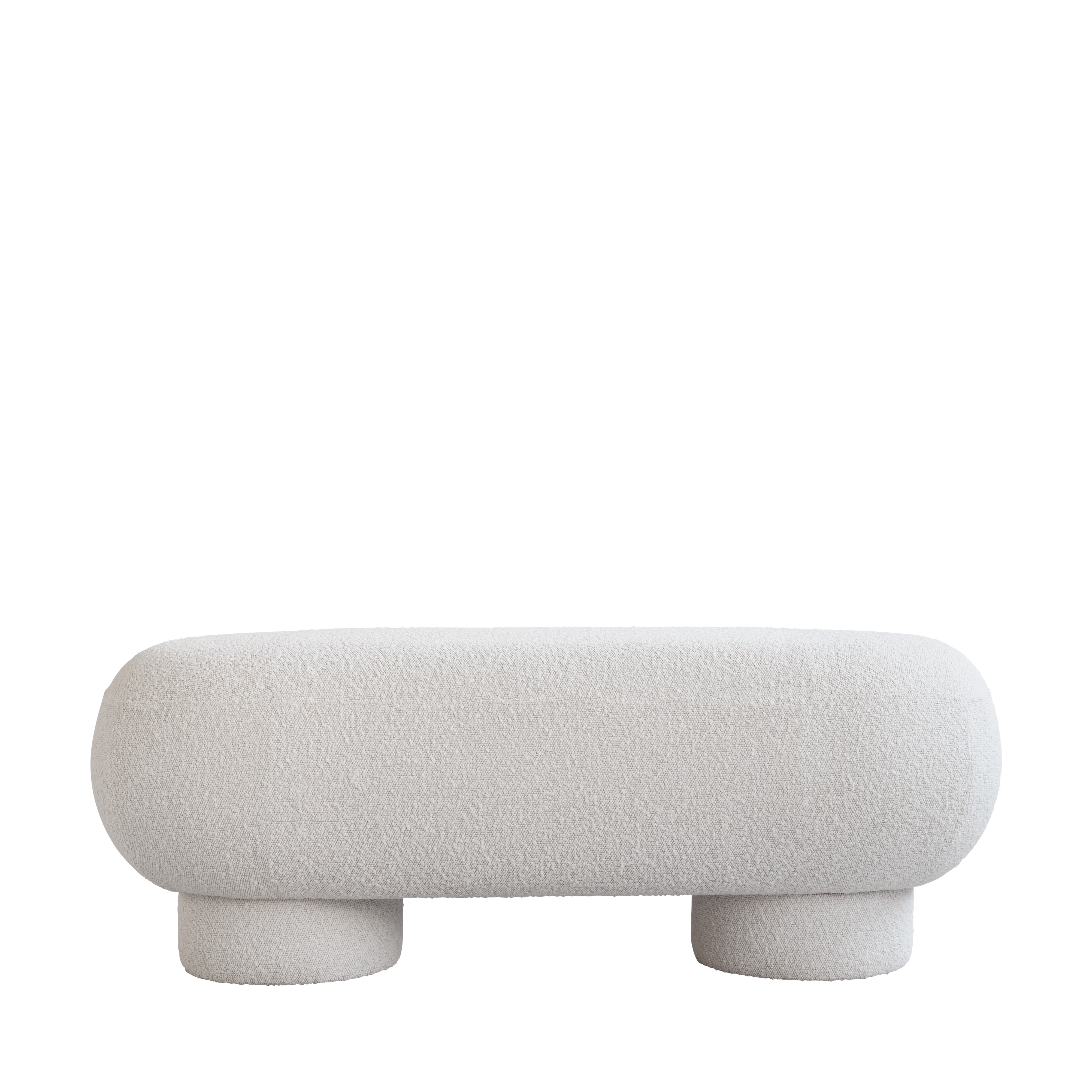 Big Foot Bench Off-White Bouclé 
