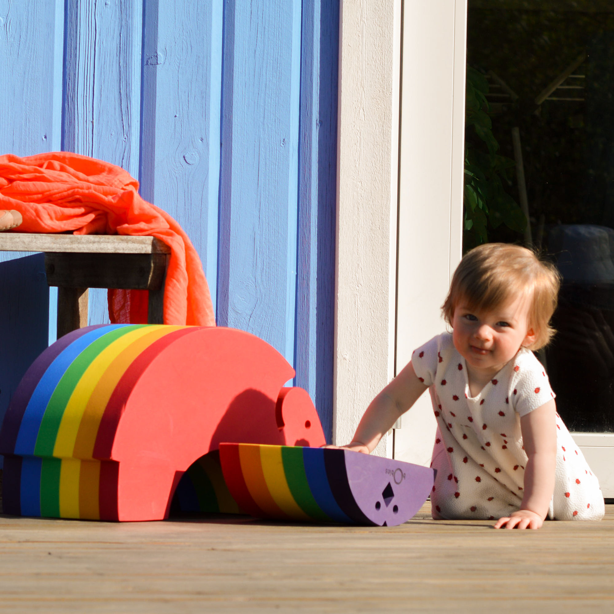 Elephant Big Stool Colorful