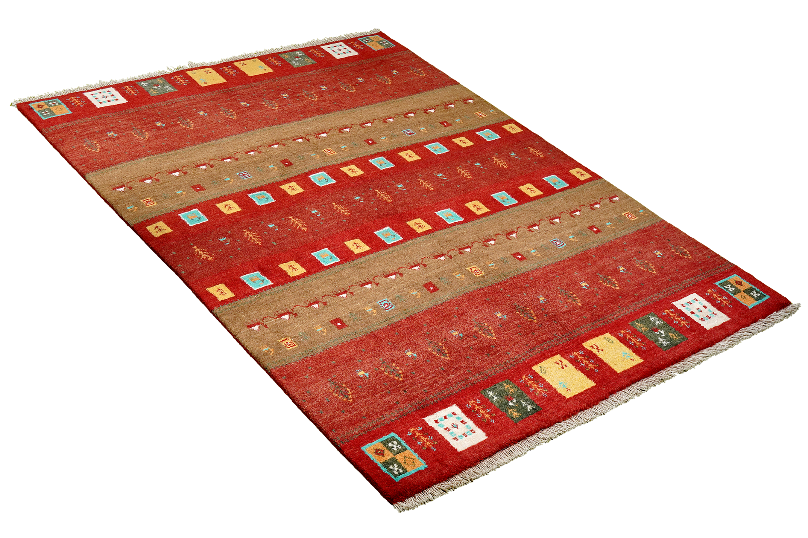 Rizbaf Gabbeh Rug Wool Multicolored