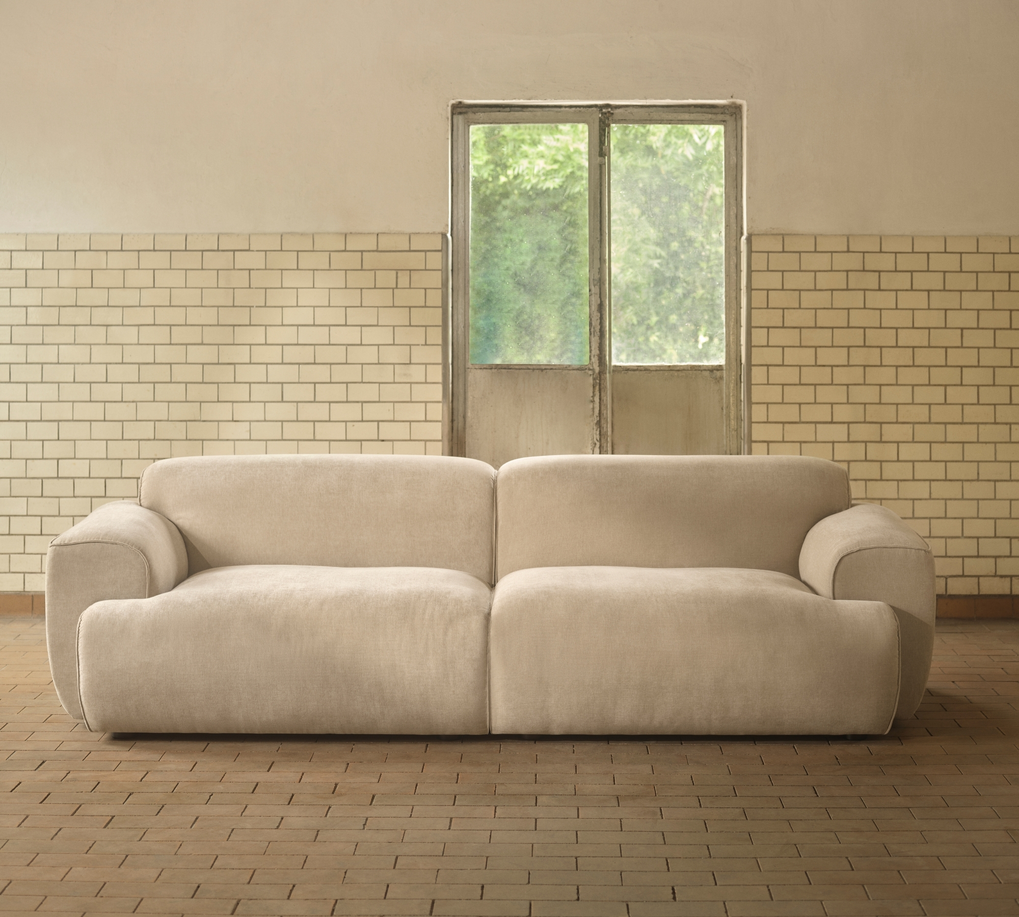 Greta Sofa 3-Sitzer Danny Cream
