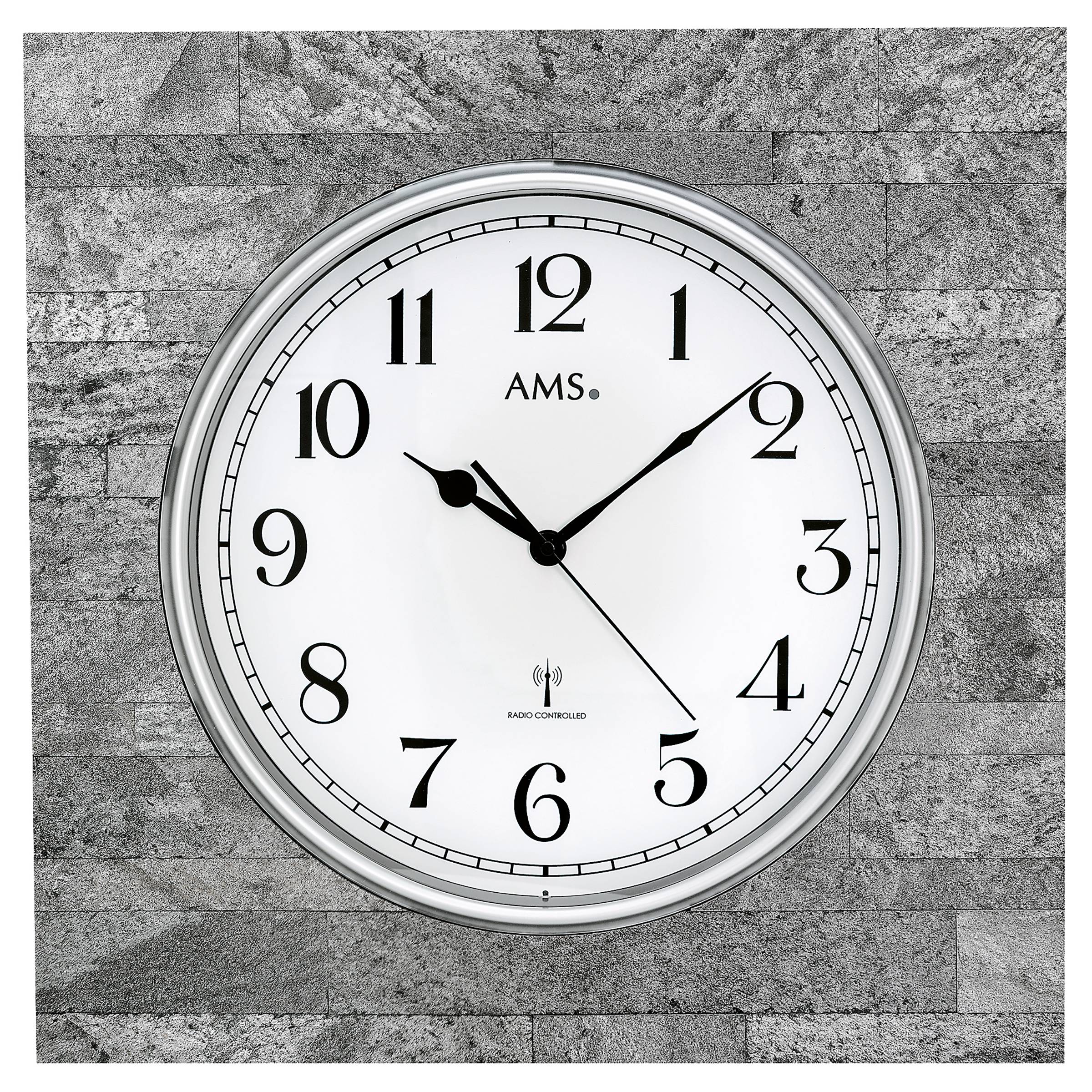 Funk-Wanduhr Oreda Silber