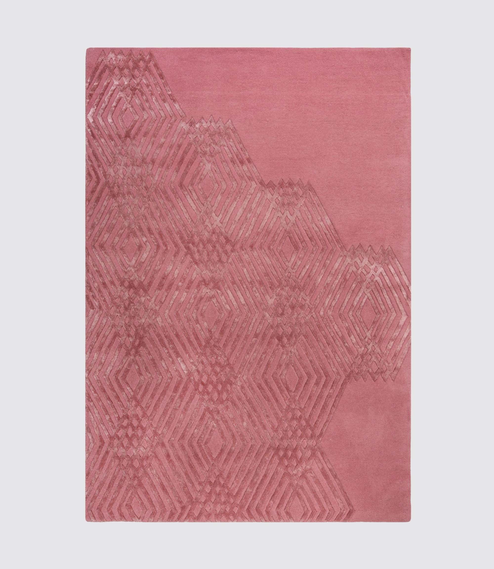 Wollmischteppich Architect Diamonds Rosé 160 x 230 cm