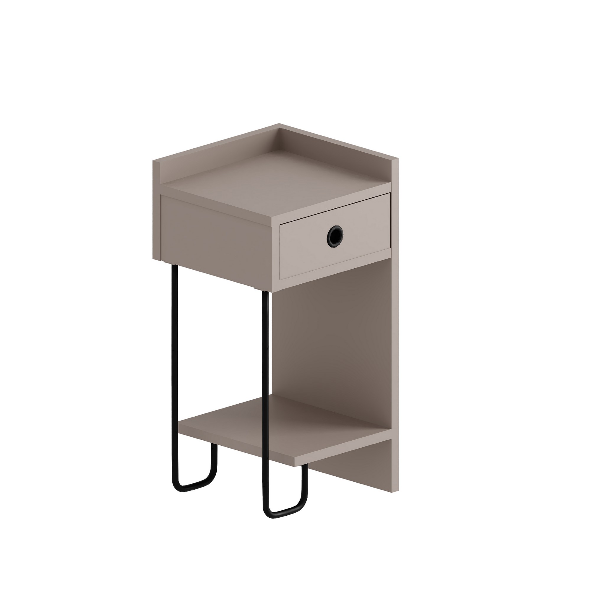 Sirius Bedside Table Right Light Mocha