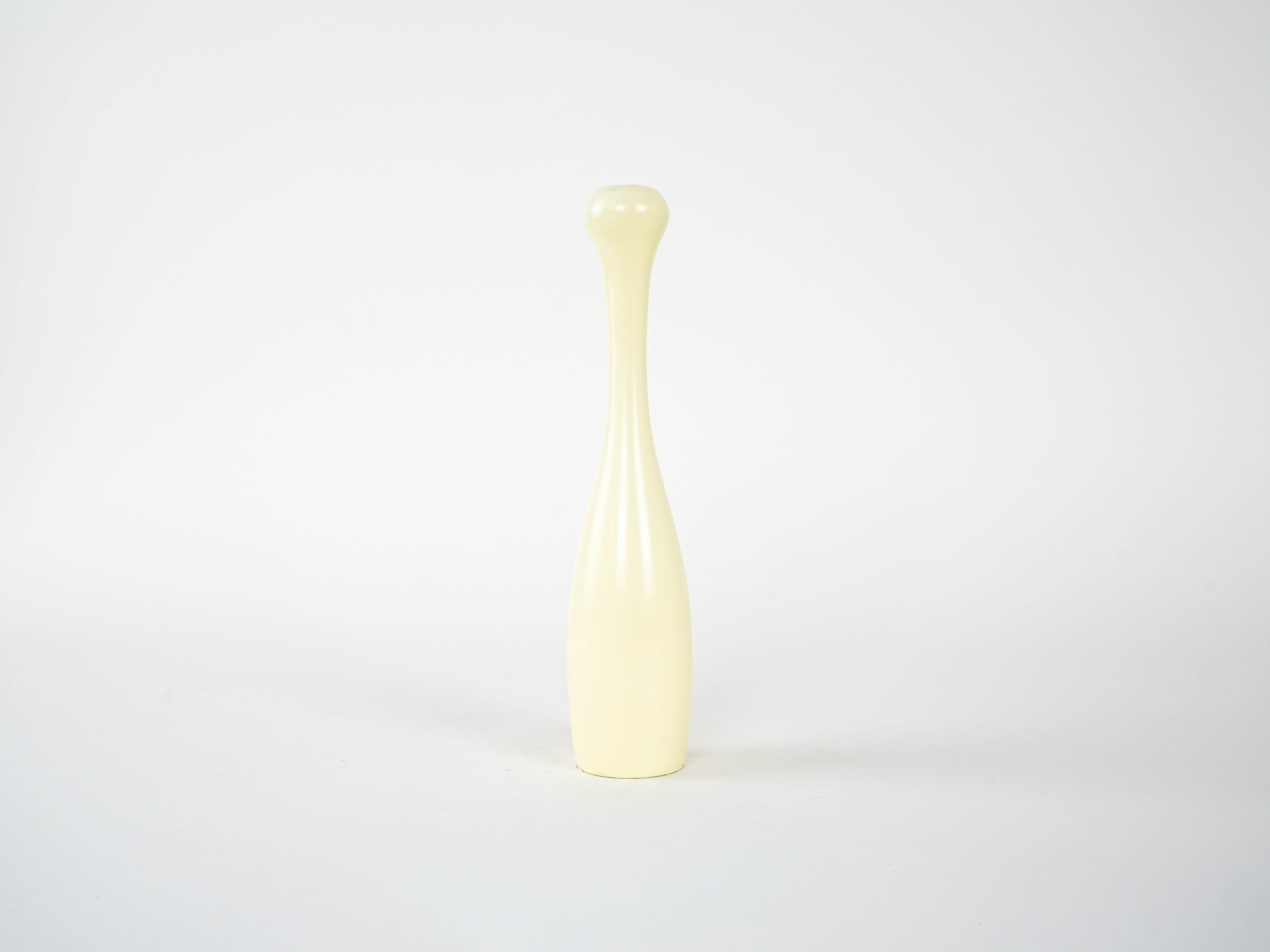 Candlestick 1970s Pastel White