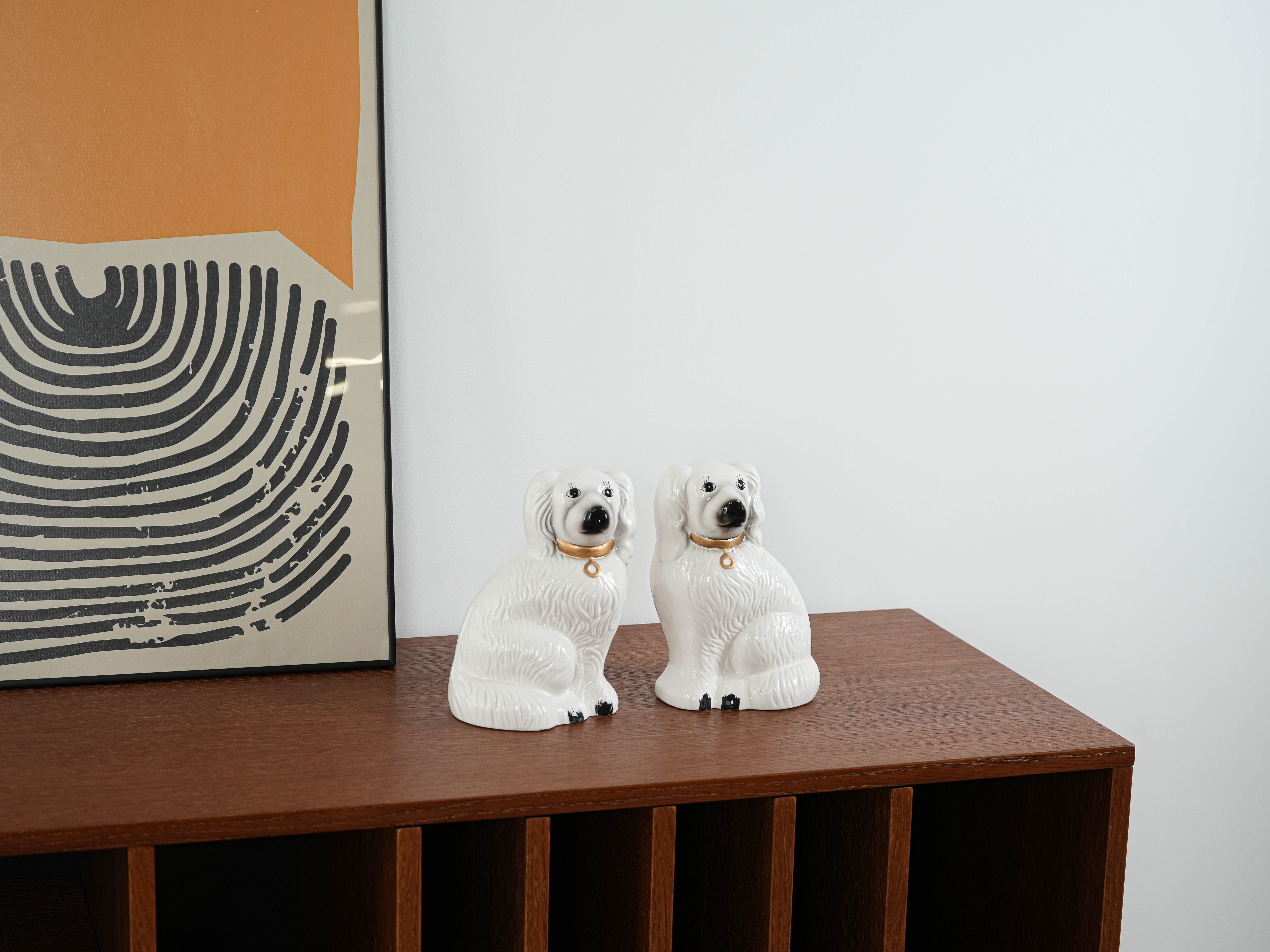Dog Figures English Style Ceramic 1970s