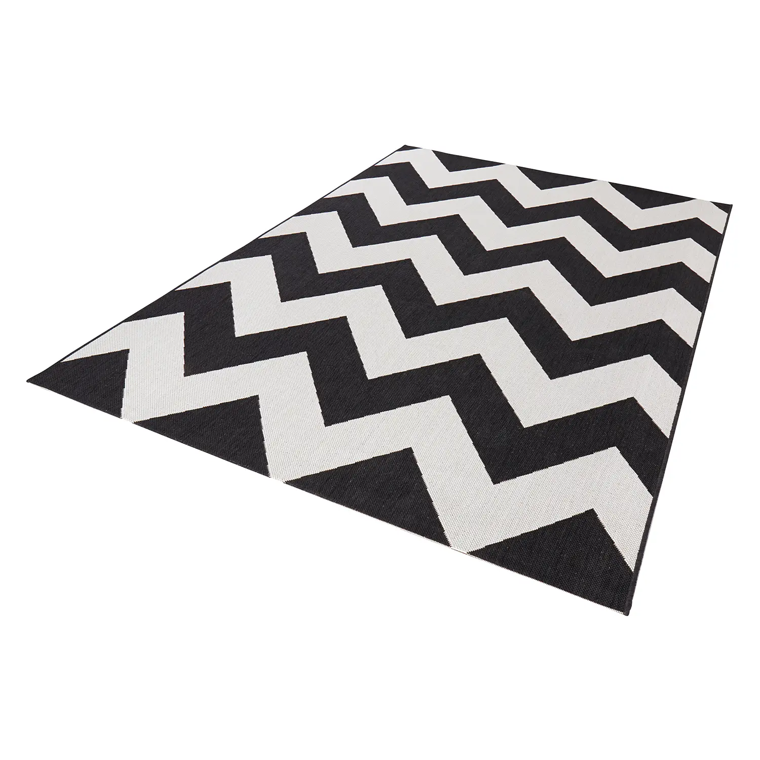 Indoor/outdoor rug Unique synthetic fiber Black 80 x 150 cm