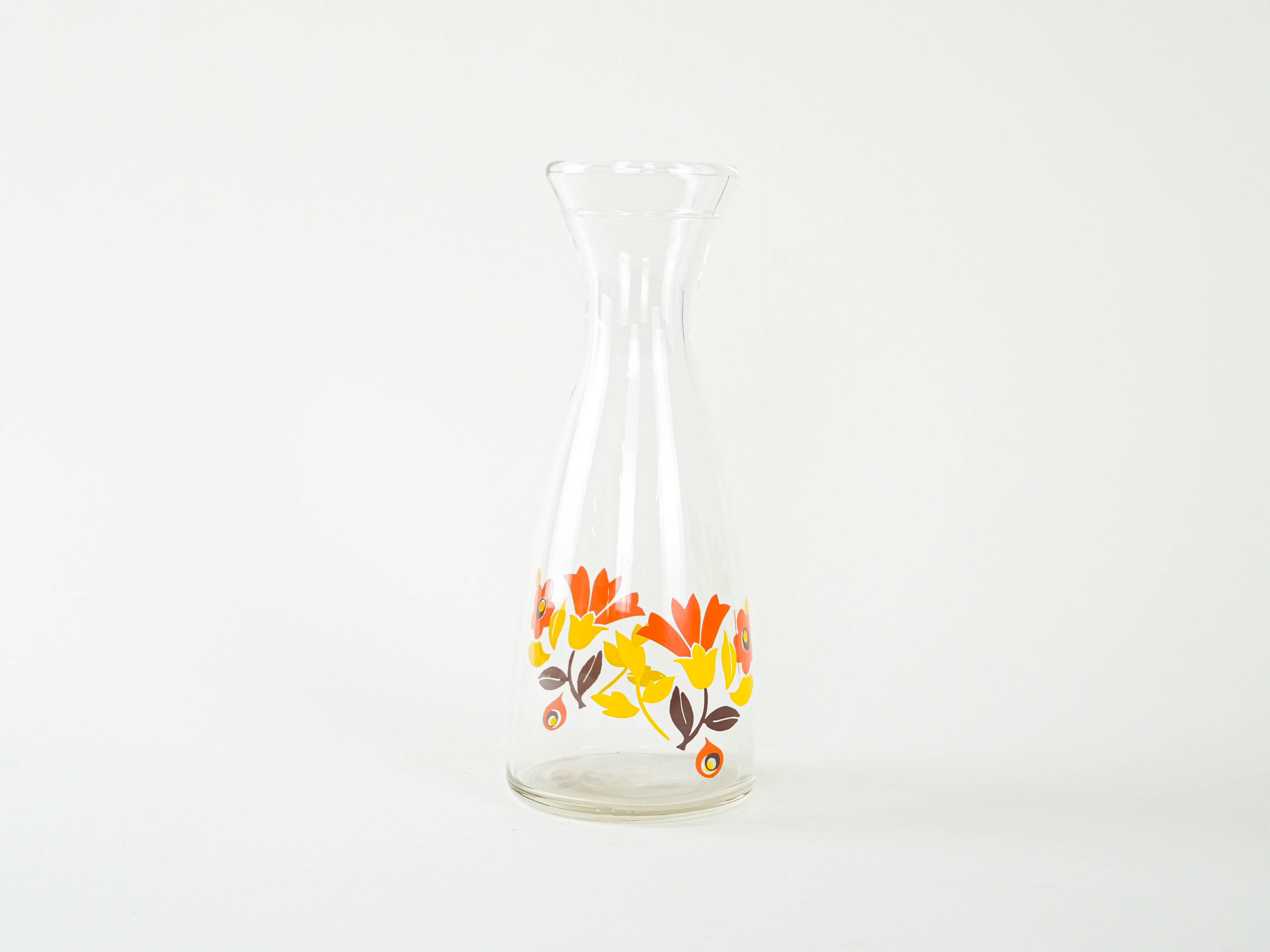 Glass carafe Red 1970s