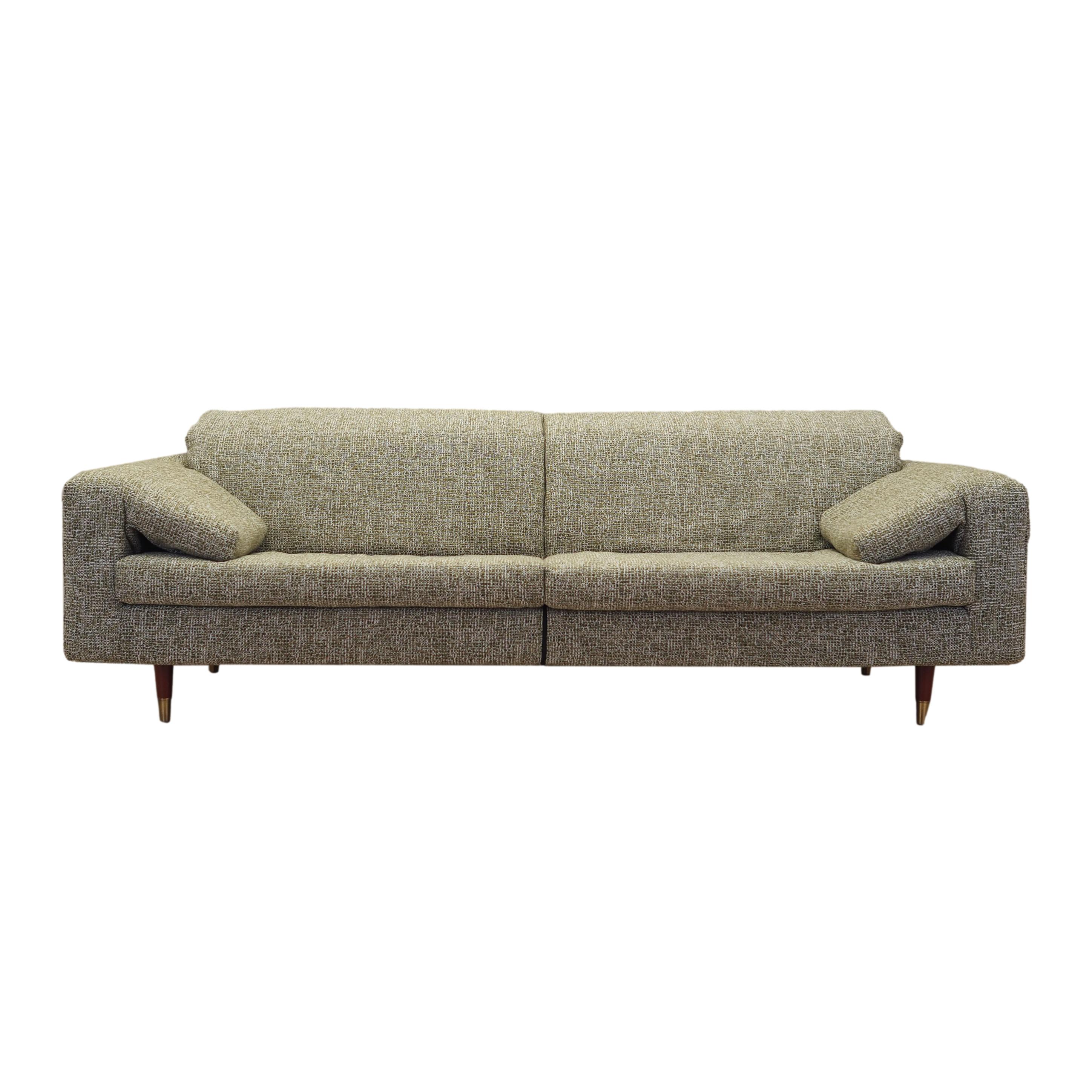 3-Sitzer Sofa Grün 1970er Jahre