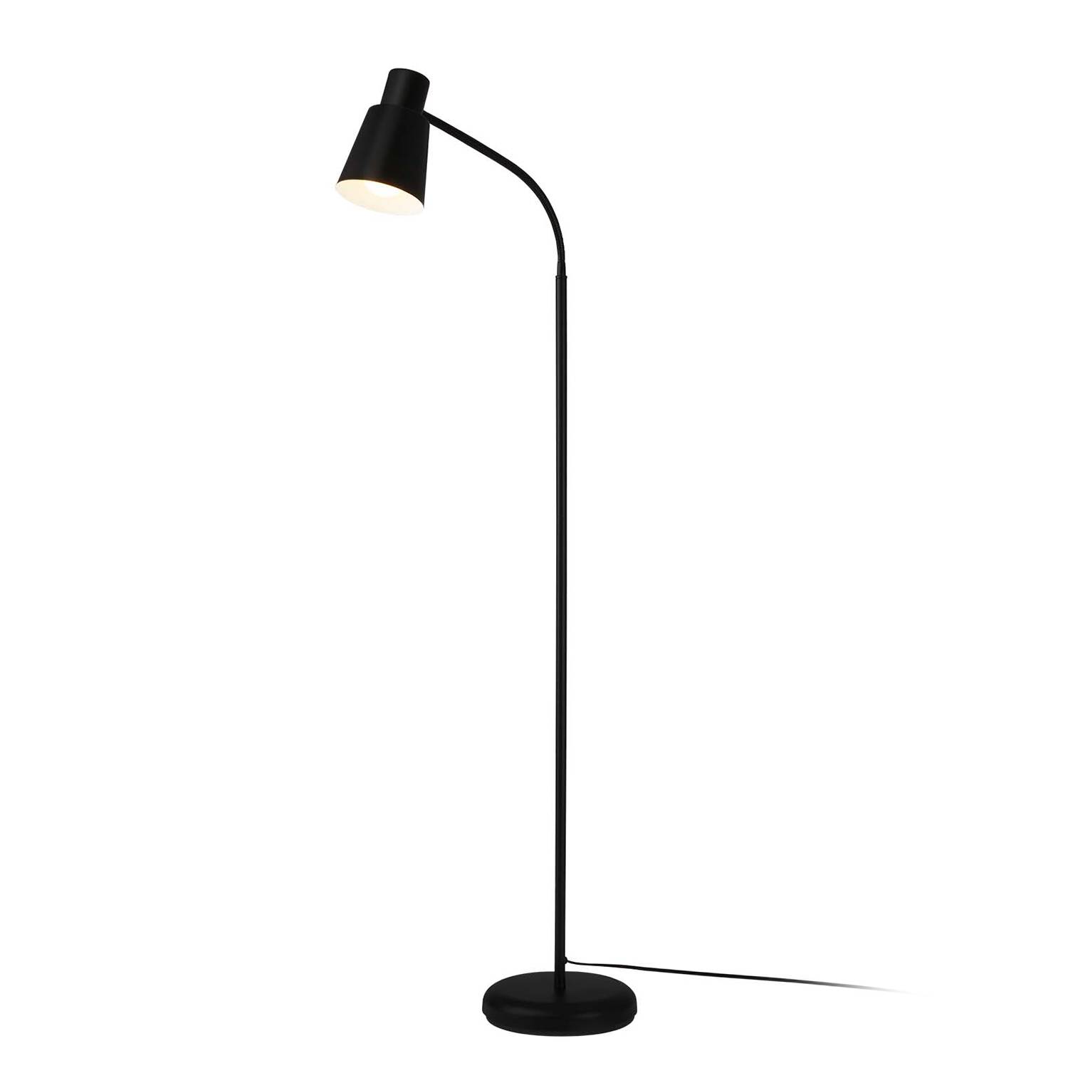 Loras Stehleuchte Aluminium Schwarz