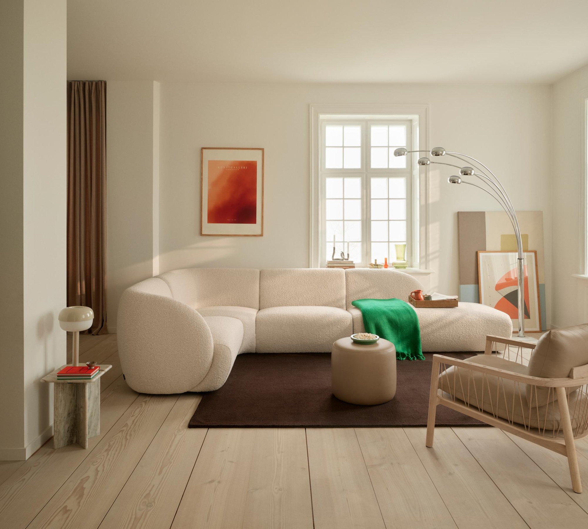 Paula Module 1-seater Right Maya Cream