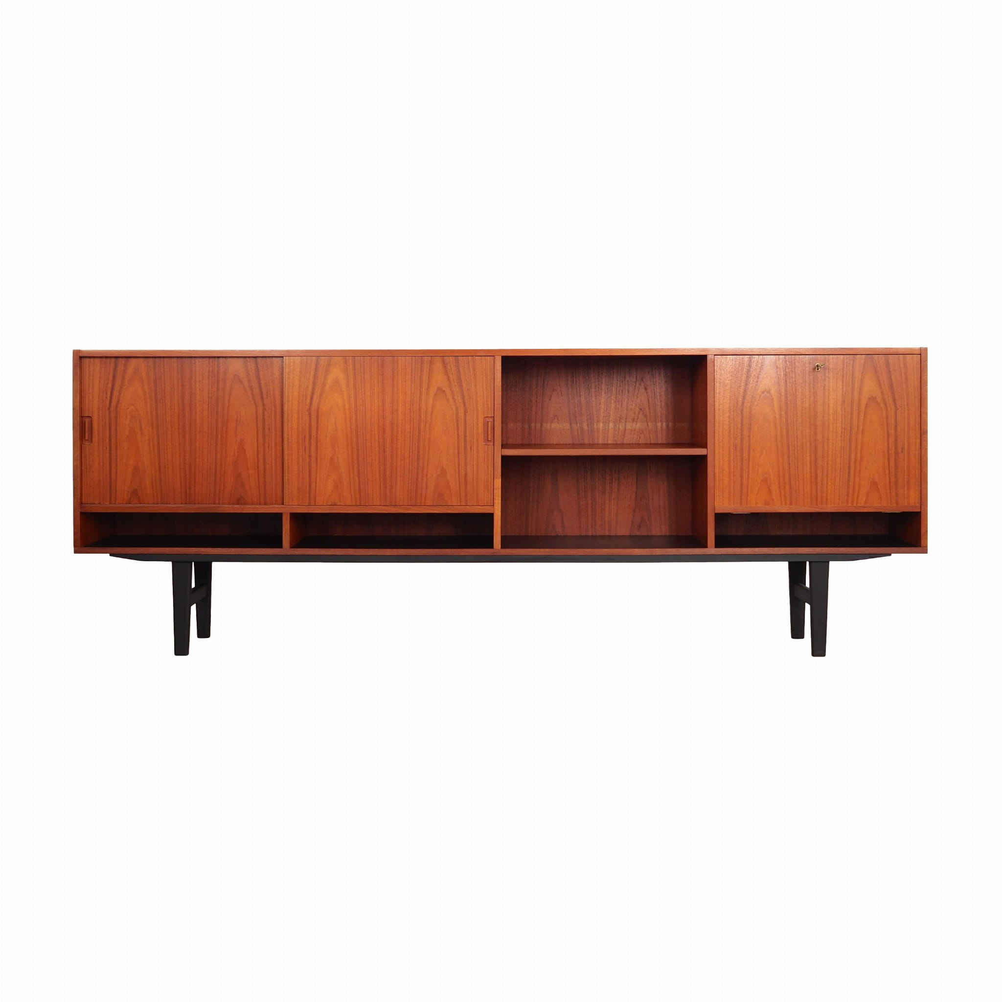 Vintage Sideboard Teakholz Braun 1970er Jahre