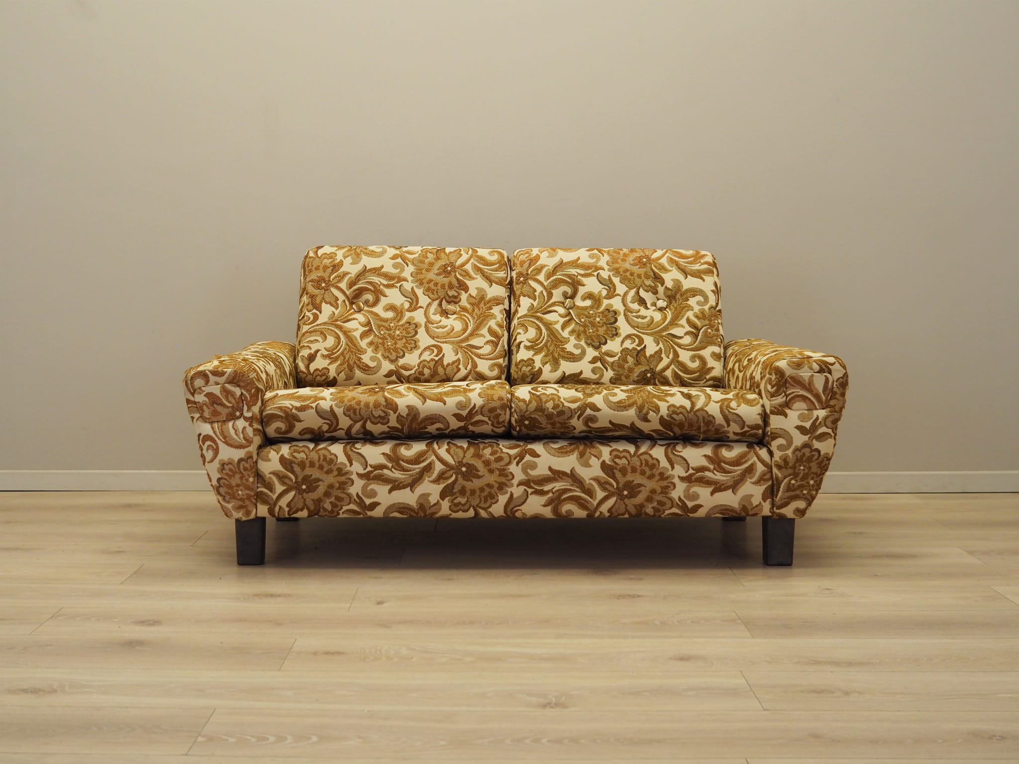 2-Sitzer Sofa Gelb 1960er Jahre