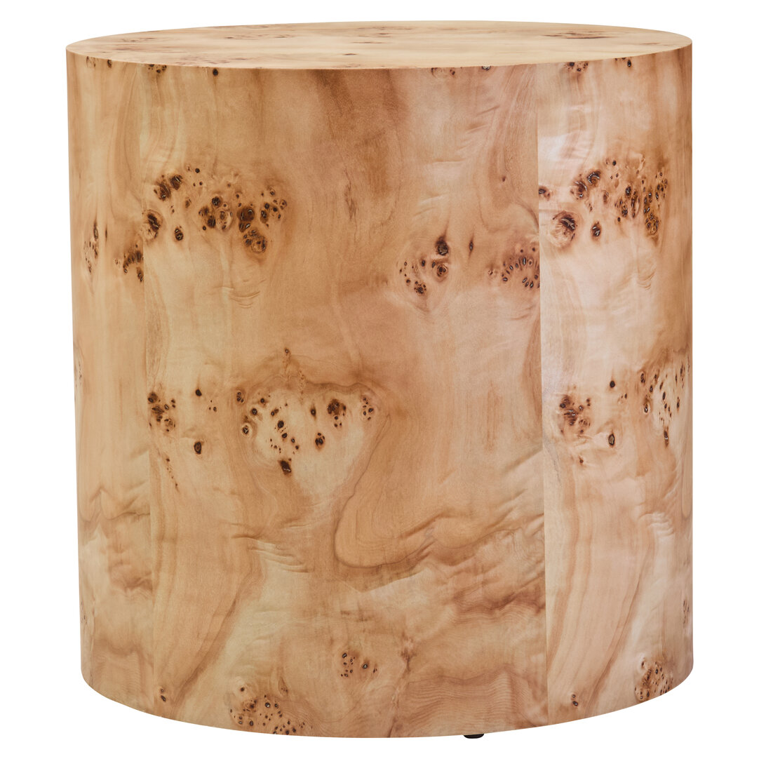 Mota Burl Wood Runder Beistelltisch