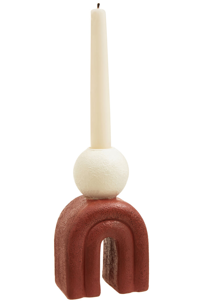 Utica Kerzenhalter Creme Rot