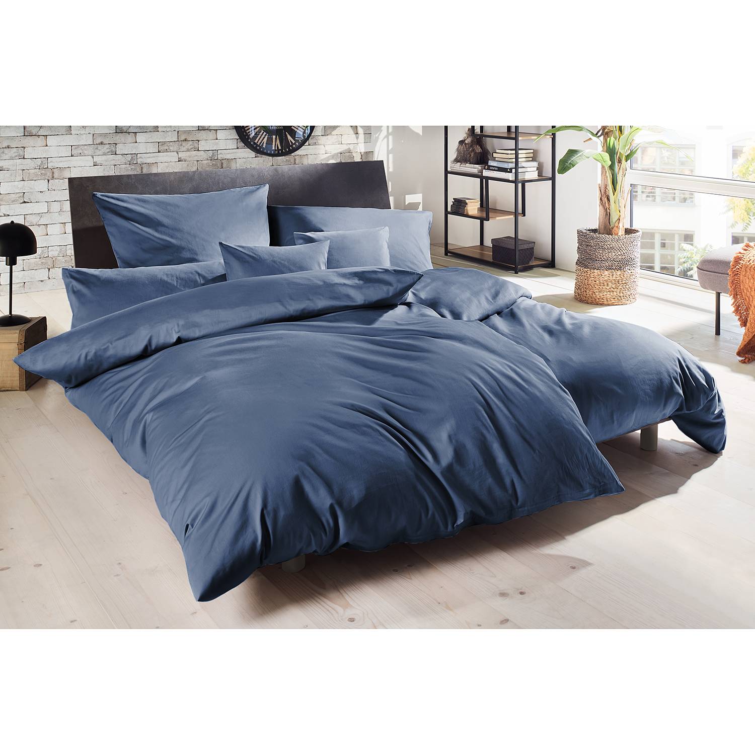 Luxus-Satin-Bettwäsche Montainville 200 x 200 + 2 Kissen