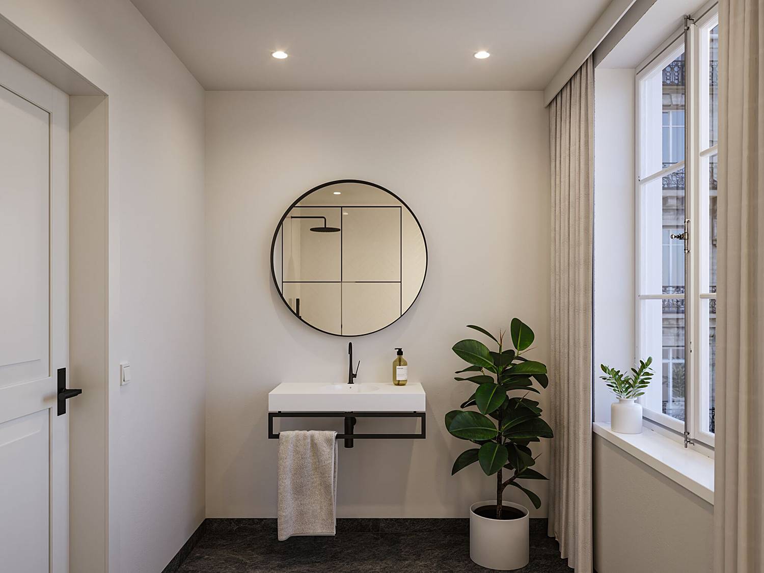 Recessed light Cole Coin White