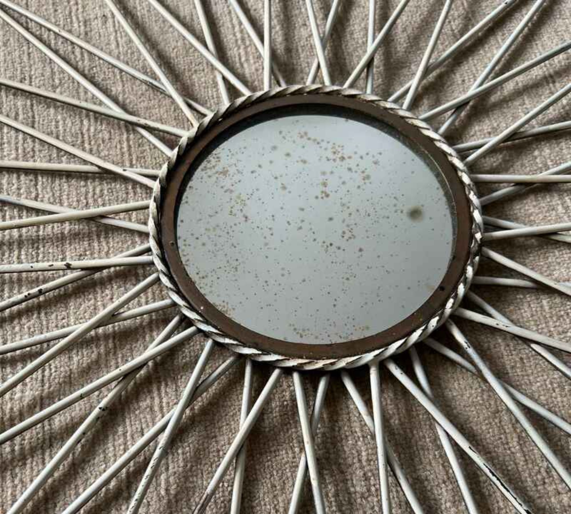 Sonnenspiegel Vintage Optik Glas Metall 