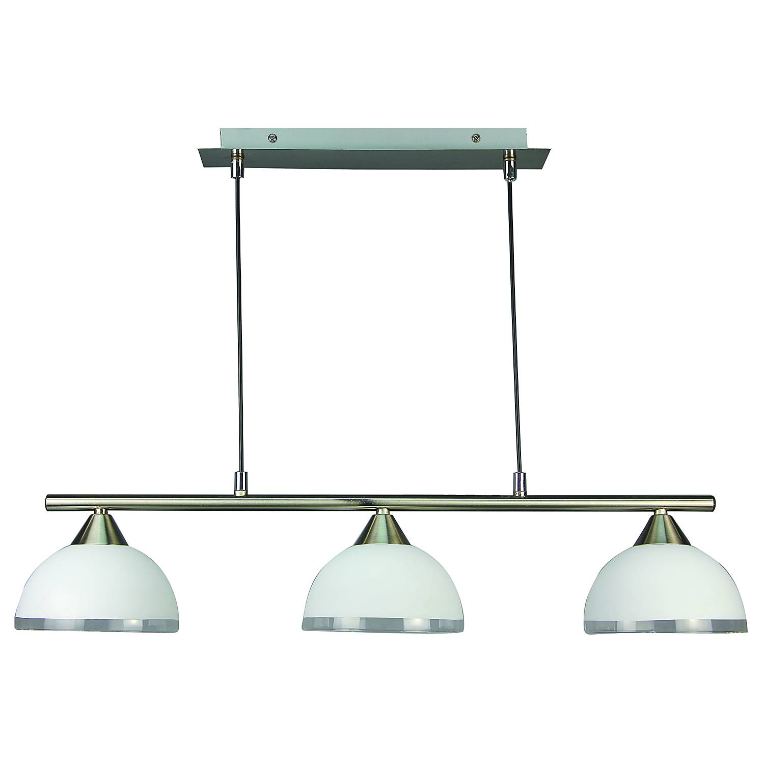 Jojo Type C Pendant Light Opal Glass Iron 3-light